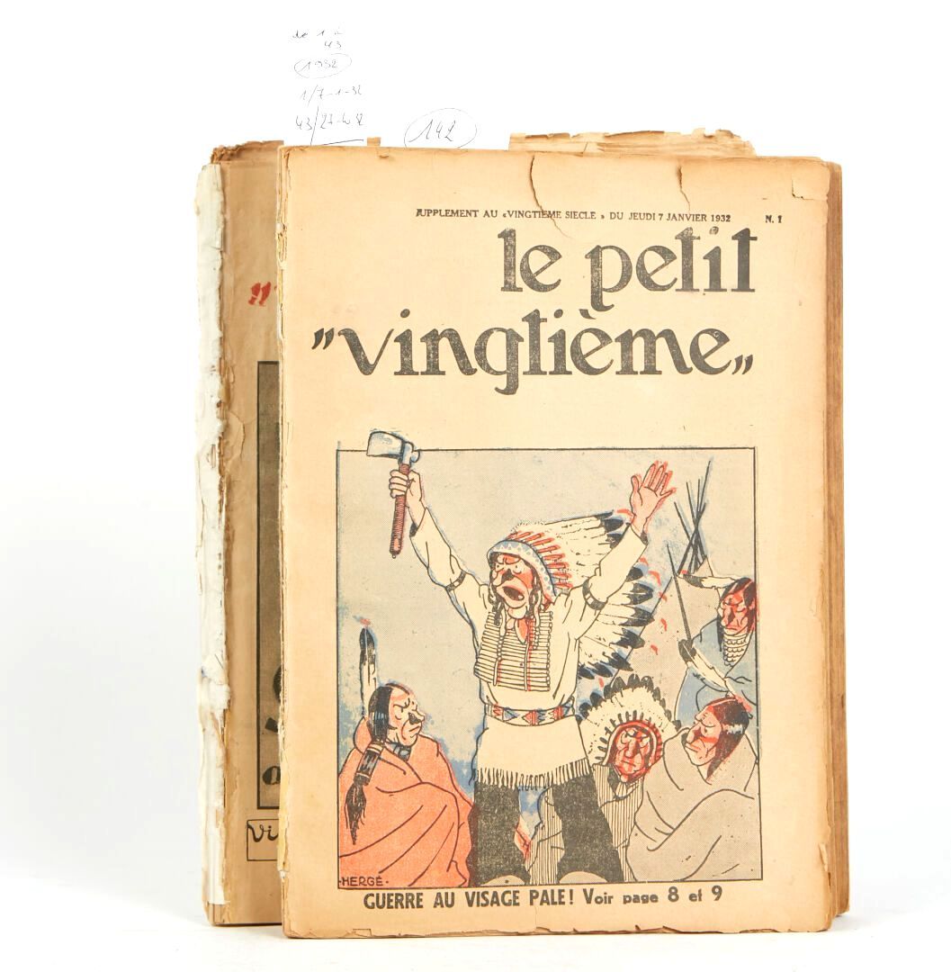 Null Le petit Vingtième, anno 1932. 
Completo ma in cattive condizioni

Hergé/Ti&hellip;