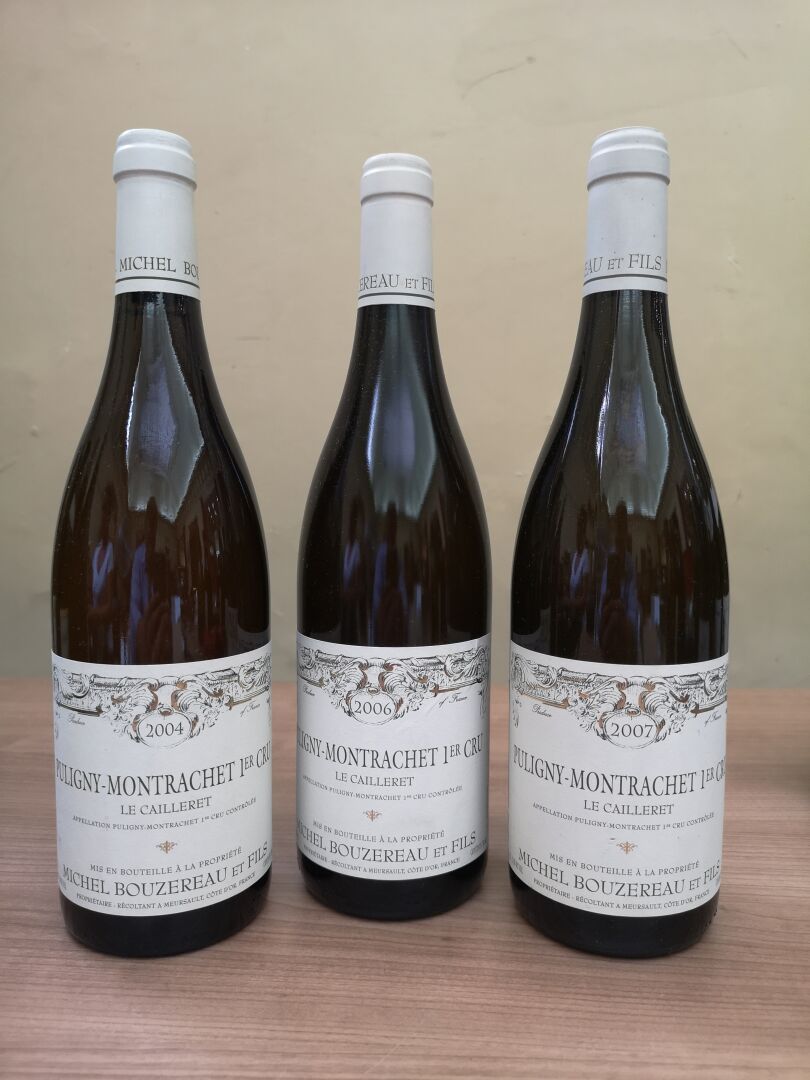 Null 3 bouteilles PULIGNY MONTRACHET 1er Cru Le Cailleret - Michel BOUZEREAU & F&hellip;