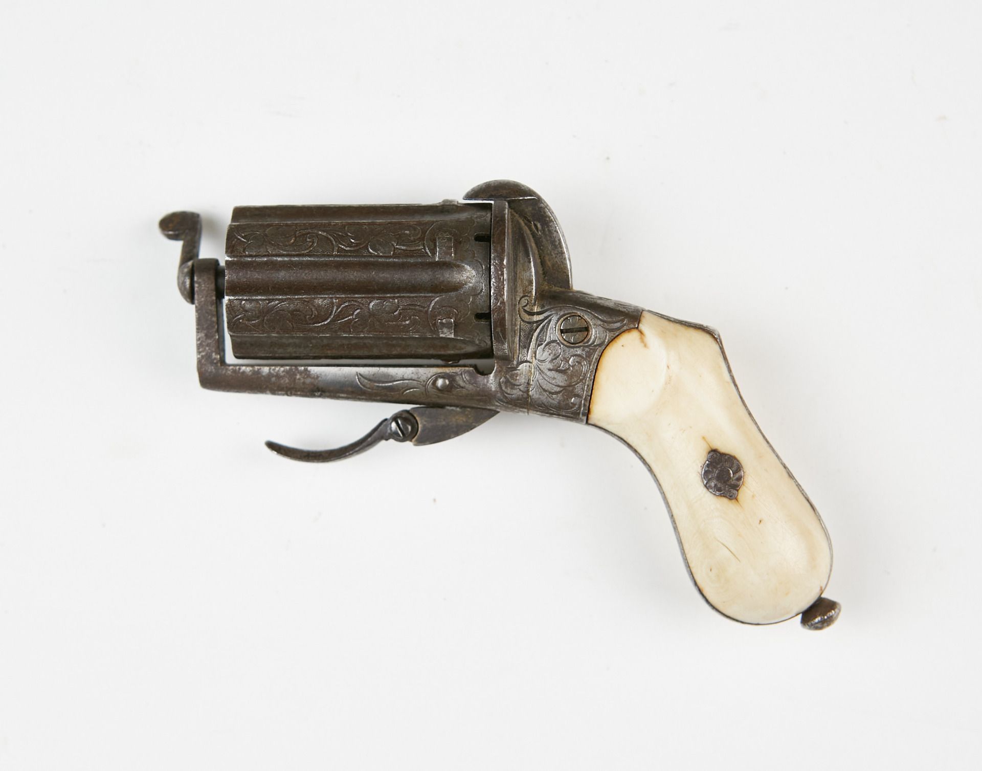 Null Deprez pinfire pepperbox revolver, six-shot, 7 mm caliber. 
Block of six ho&hellip;