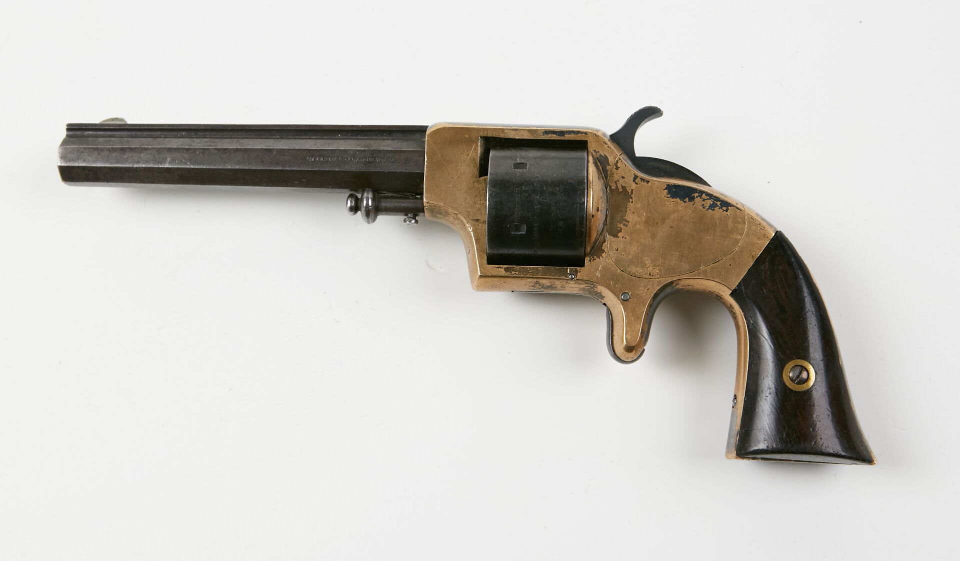 Null Merwin & Bray Plant's six-shot 42-caliber revolver. 
Rifled, fluted barrel &hellip;