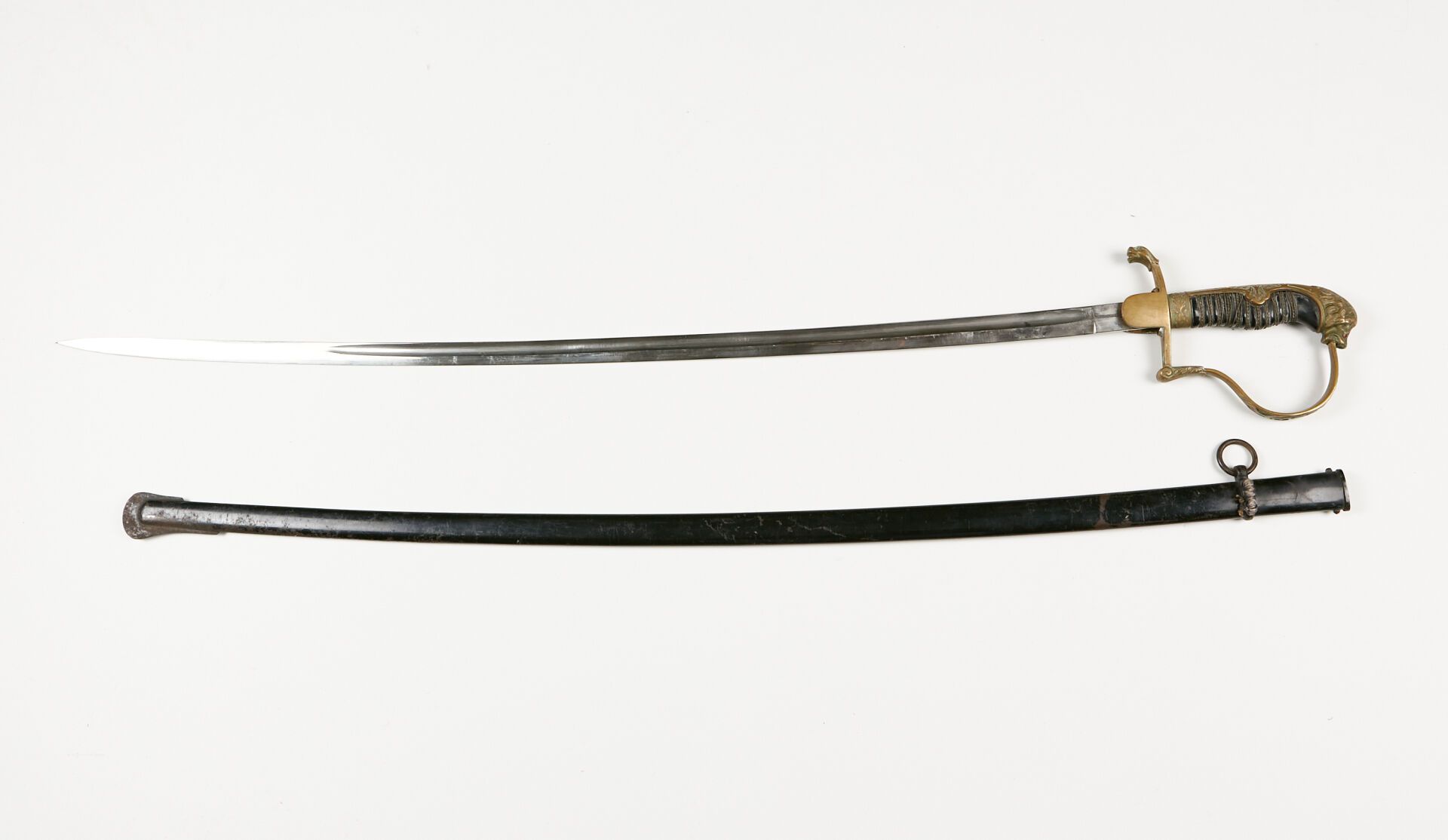 Null German officer's saber. 
A.B.E. 20th century.
