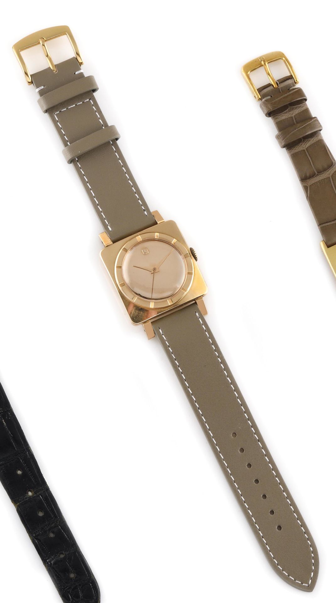 Null UNIVERSAL GENEVA About 1960. Ref: 1799XXXX/1023XX. Pink gold bracelet watch&hellip;