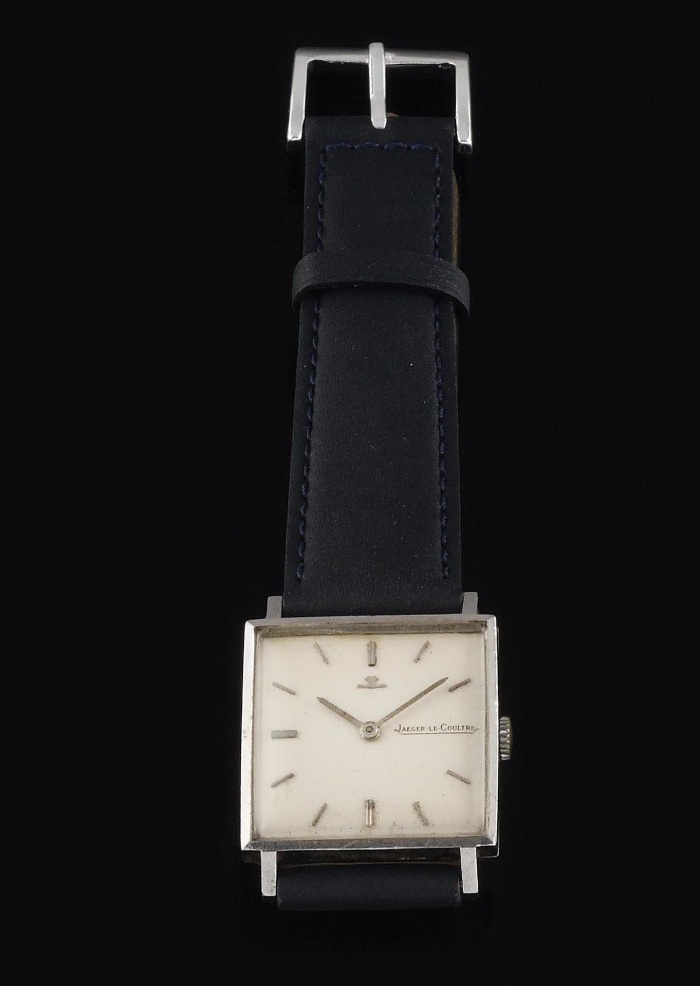Null JAEGER-LECOULTRE About 1965. Ref: 895XXX. Steel bracelet watch, square case&hellip;