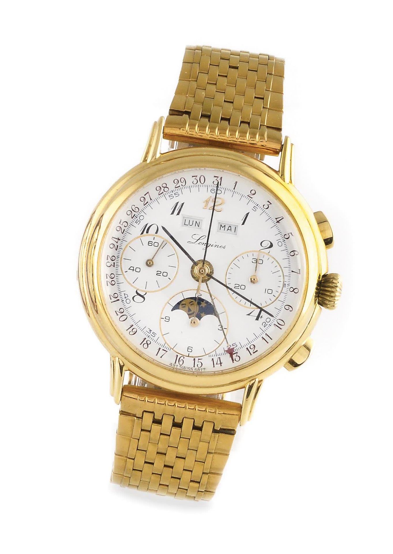 Null 
LONGINES Alrededor de 1960. Reloj de pulsera para hombre en oro de 18 quil&hellip;