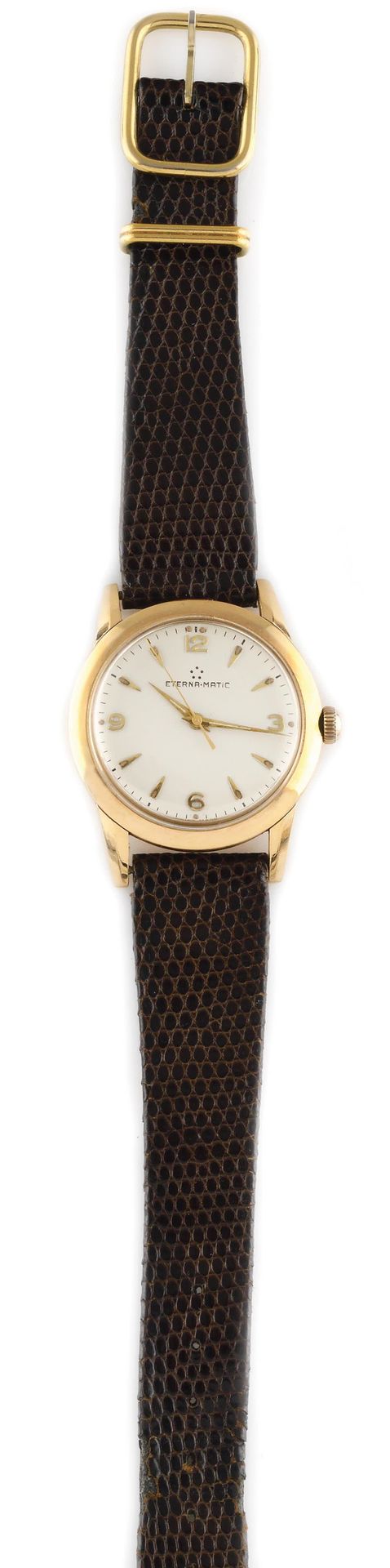 Null ETERNA-MATIC About 1960. Ref: 185XXXXX. Yellow gold bracelet watch 750/1000&hellip;