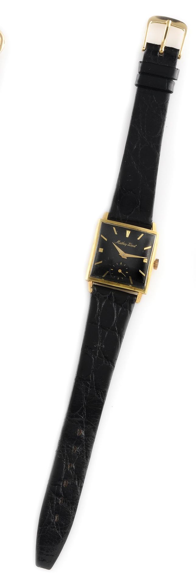 Null MATHEY-TISSOT About 1950. Ref : 225730. 18K yellow gold wristwatch, case si&hellip;