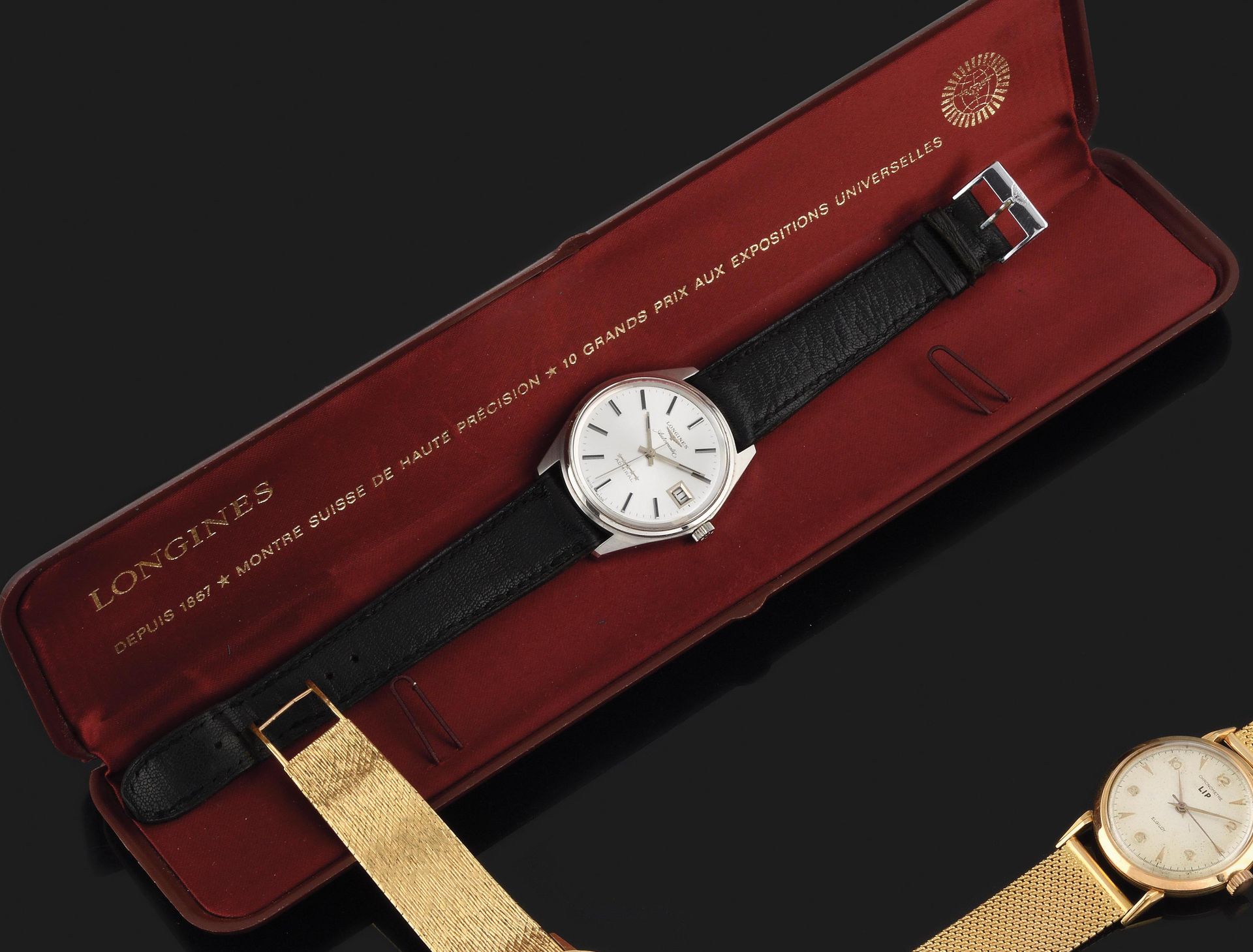 Null 
LONGINES Admiral

Circa 1970.

Ref: 1474XX.

Steel bracelet watch, round c&hellip;