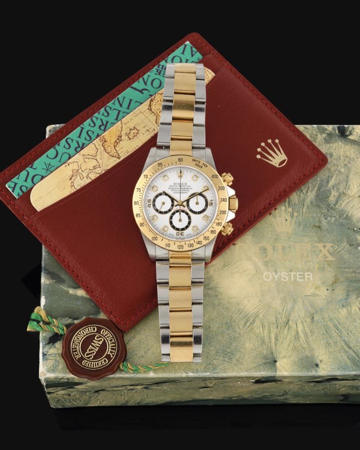 Null ROLEX Cosmograph DAYTONA 16523 Vers 1991. Réf: 16523. Rolex Daytona, chrono&hellip;