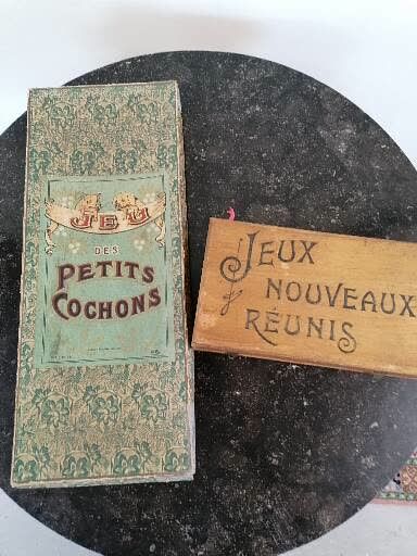 Null Lot of two old GAMES

Games of the small pigs G. Bonnet Atlas Paris

Box of&hellip;