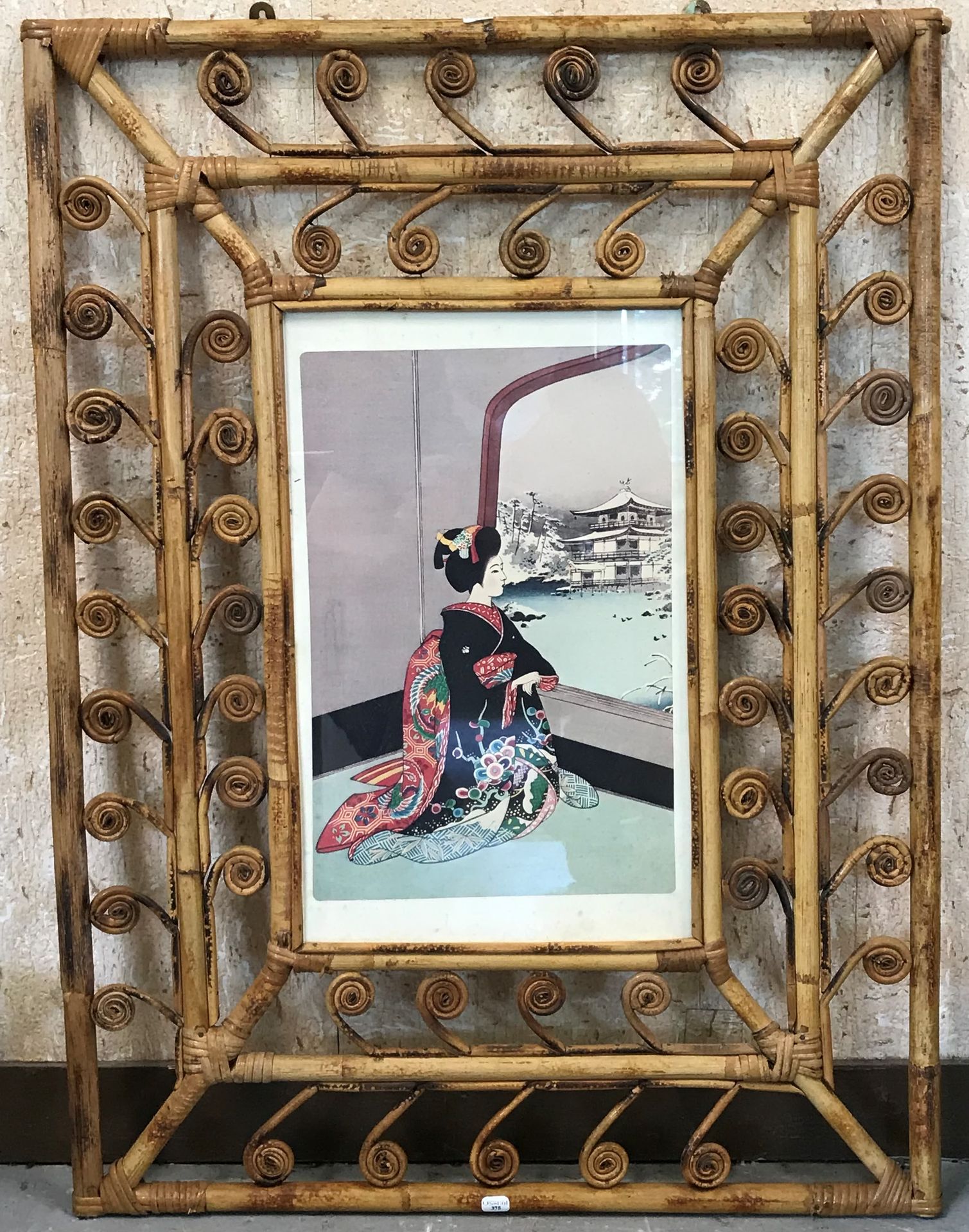 Null 日本

窗边的女士

印在柳条框里。

总尺寸：76 x 56,5 cm