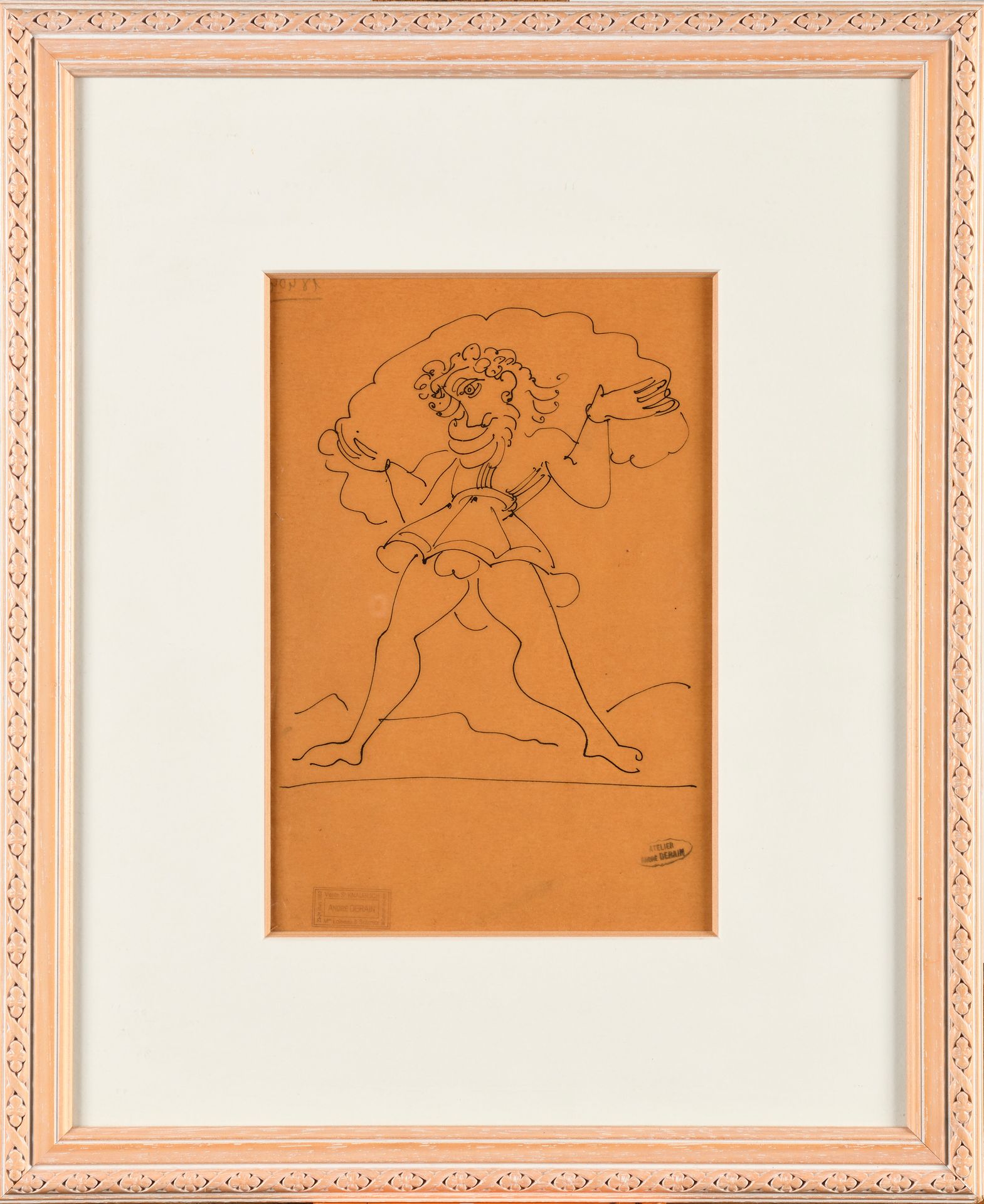 Null ANDRÉ DERAIN (1880-1954) Danseur à tête de lion avec les cachets ‘ATELIER A&hellip;