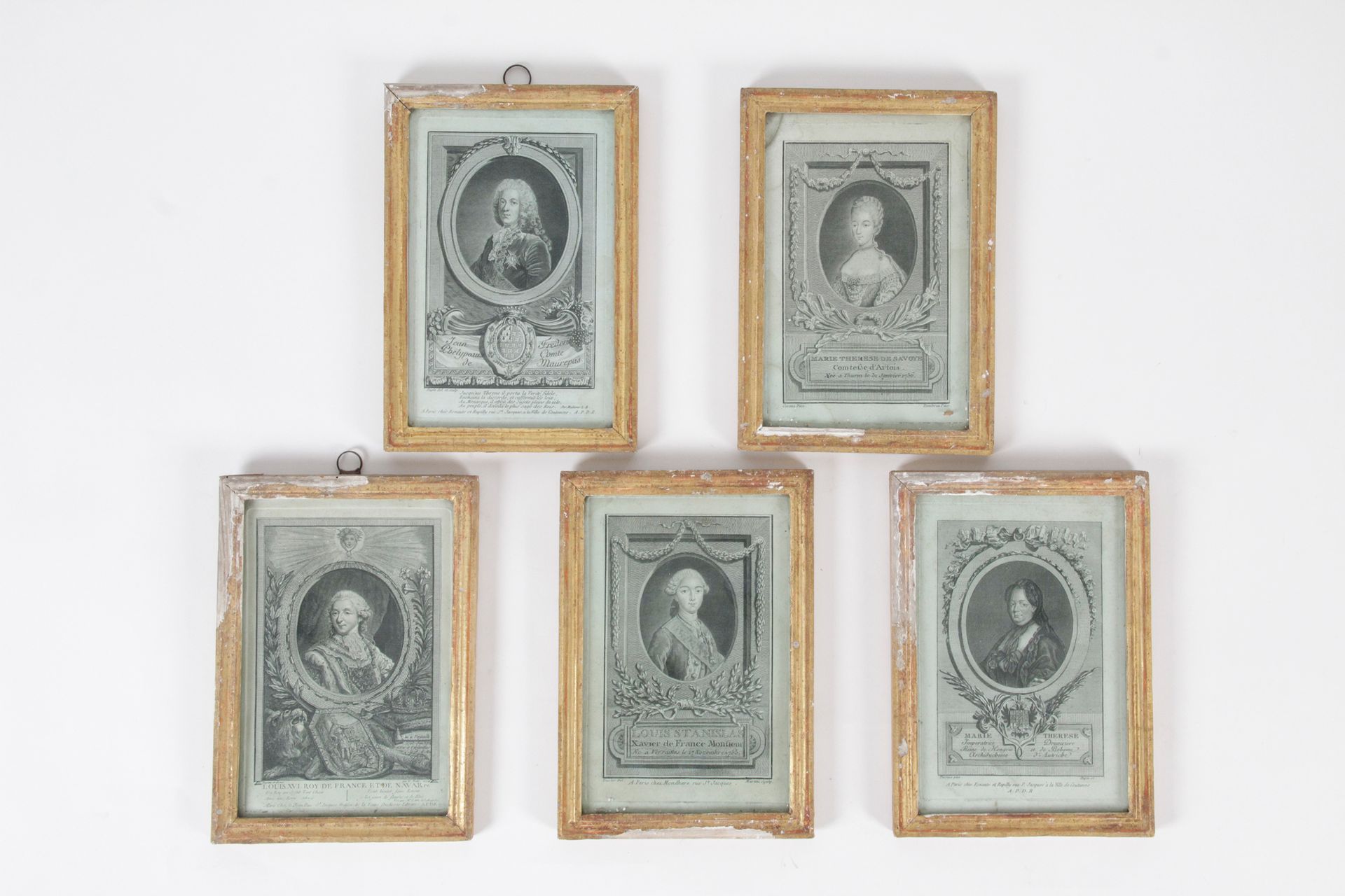 Null SET OF FIVE ENGRAVINGS REPRESENTING THE PORTRAITS OF :

LOUIS XVI, MARIE-TH&hellip;