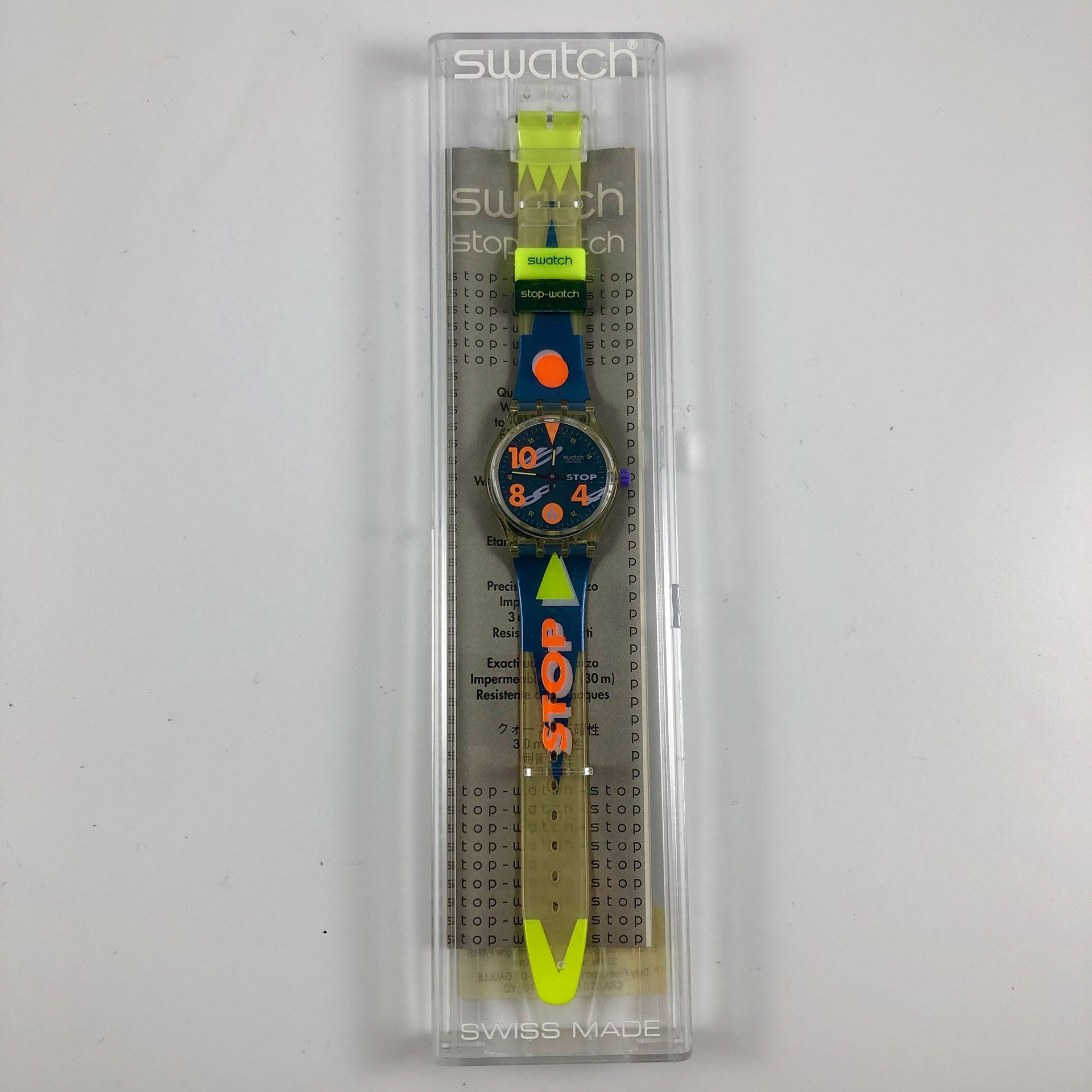 Null SWATCH

Vers 1993.

Réf: SSK102.

Montre bracelet type stop watch modèle "M&hellip;