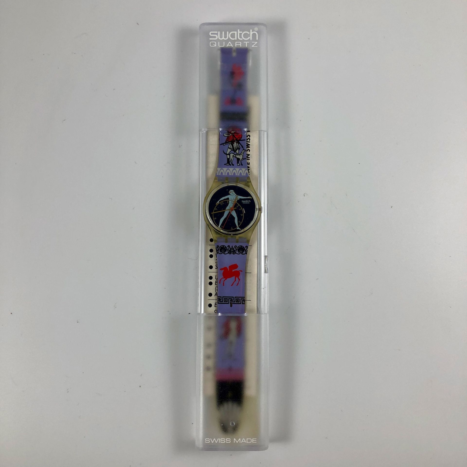 Null 
SWATCH

Vers 1992.

Réf: GK141.

Montre bracelet modèle "Discobolus".

Mou&hellip;