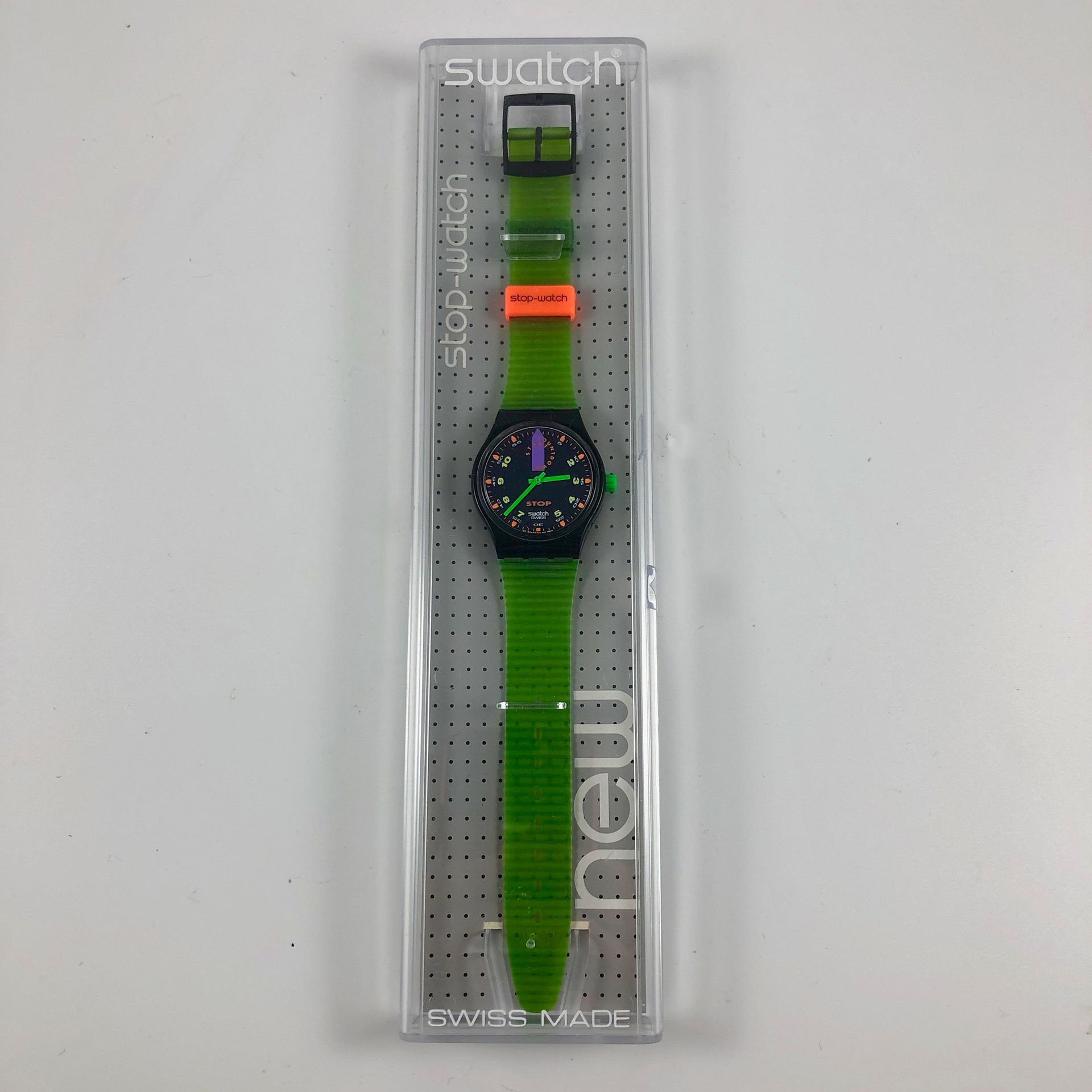 Null SWATCH

Vers 1992.

Réf: SSB100.

Montre bracelet type stop watch modèle "J&hellip;