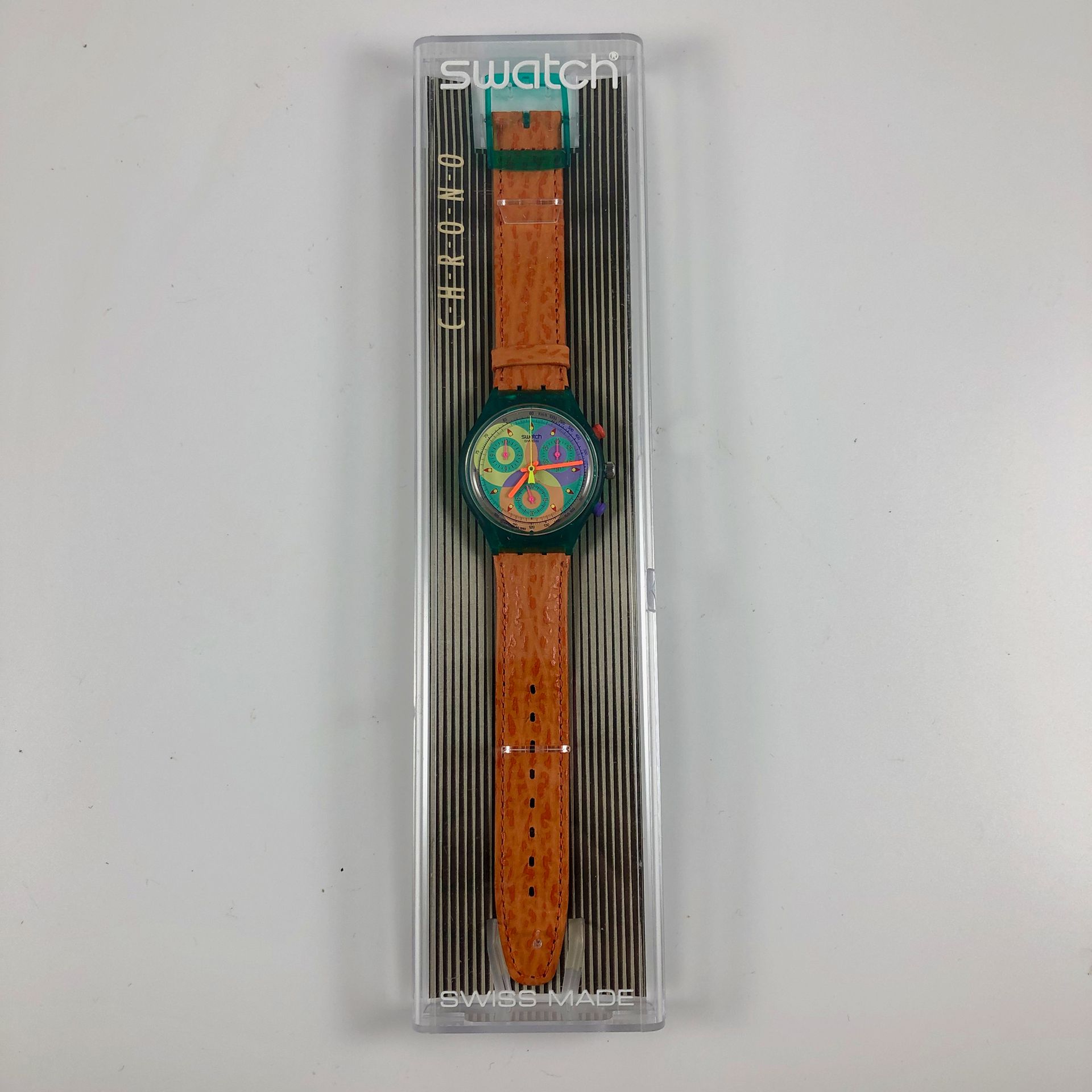 Null SWATCH

Vers 1993.

Réf: SCL102.

Montre bracelet type chronographe modèle &hellip;