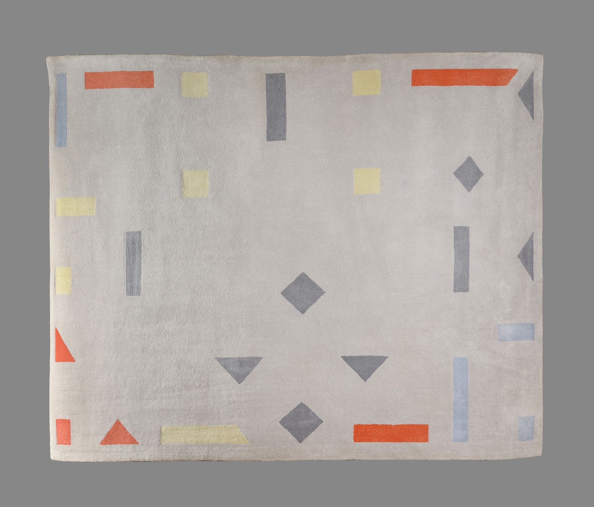 Null ATTER BART VAN DER LECK (NDL/ 1876-1958) 空间羊毛地毯的背面，出版商标明 "SPATIAL / ORIGINA&hellip;
