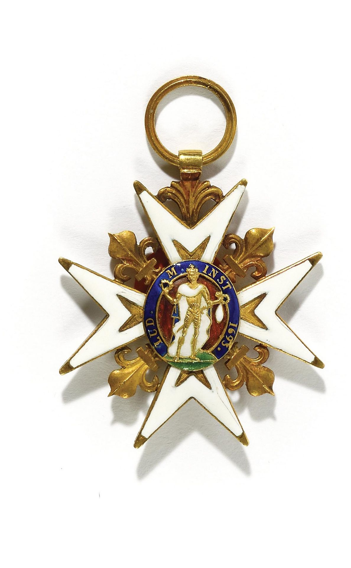 Null FRANCE ORDER OF SAINT LOUIS Knight's cross of the Restoration period. Gold &hellip;