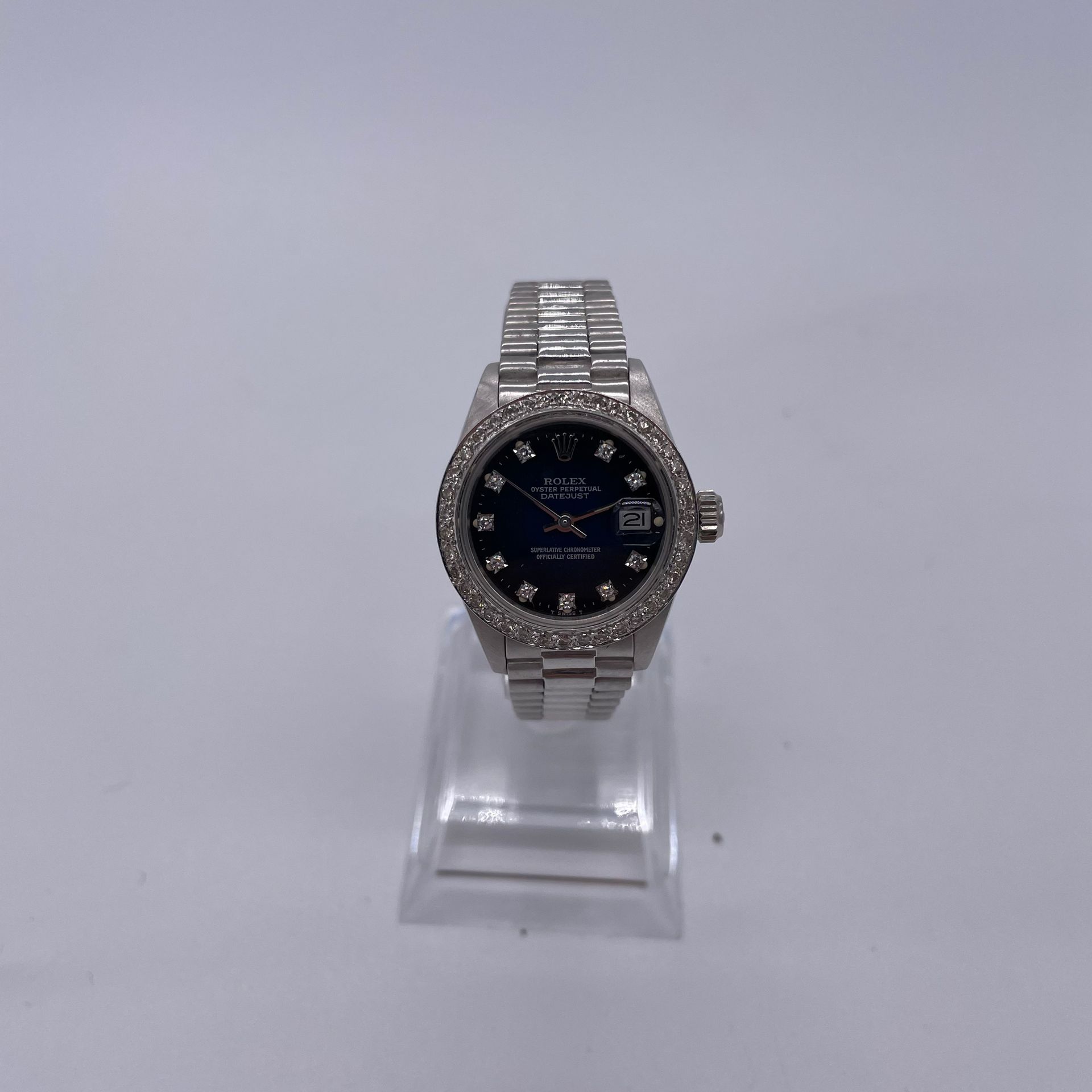 Null ROLEX DATEJUST. Ref. 6927. Circa 1979. Ladies' wristwatch in white gold 750&hellip;