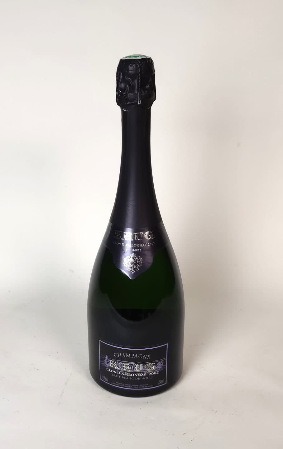 Null 1 bottle CHAMPAGNE KRUG 2002 Clos d'Ambonnay Brut Blanc de Noirs