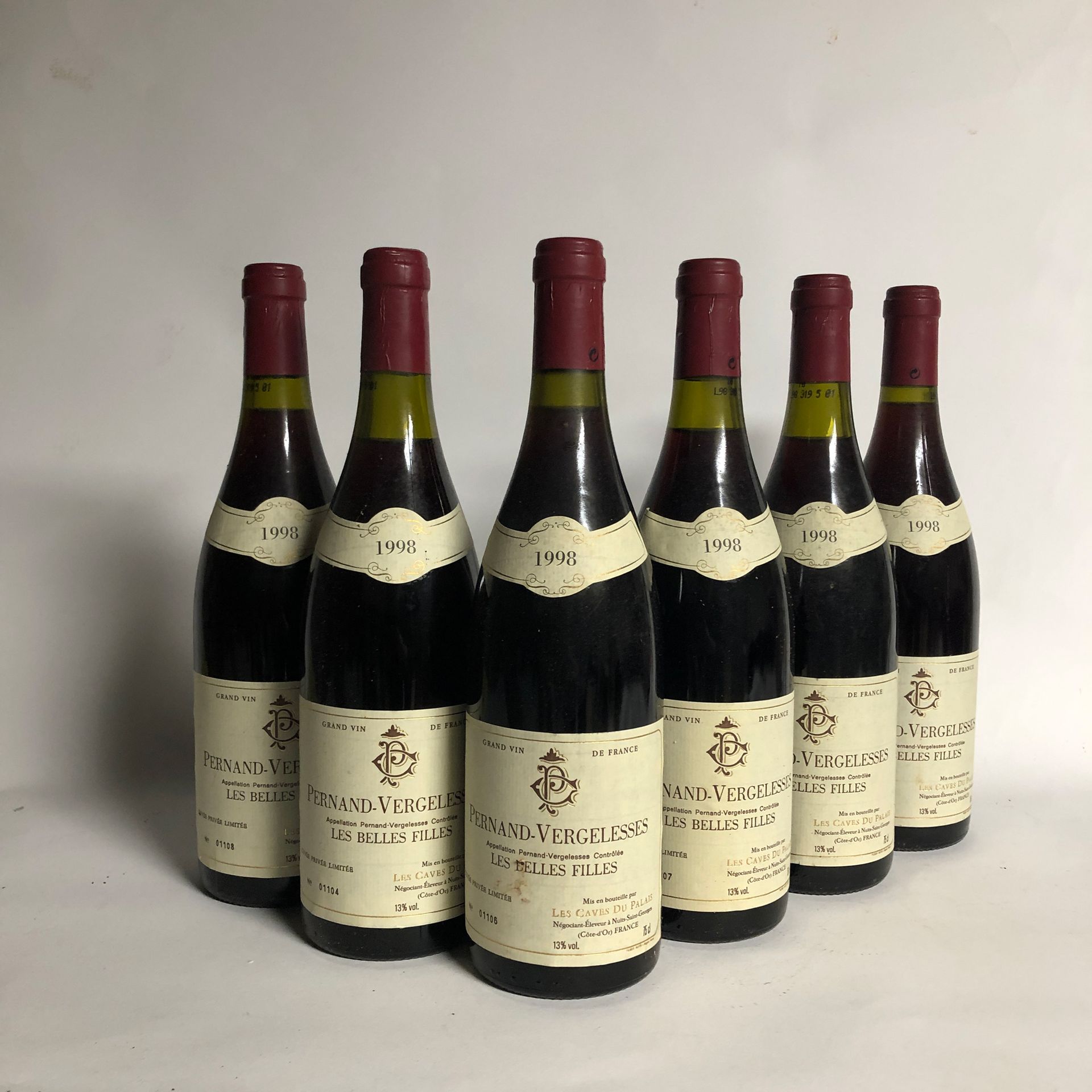 Null 6 bottles PERNAND-VERGELESSES 1998 Les Belles filles Les Caves du Palais (l&hellip;