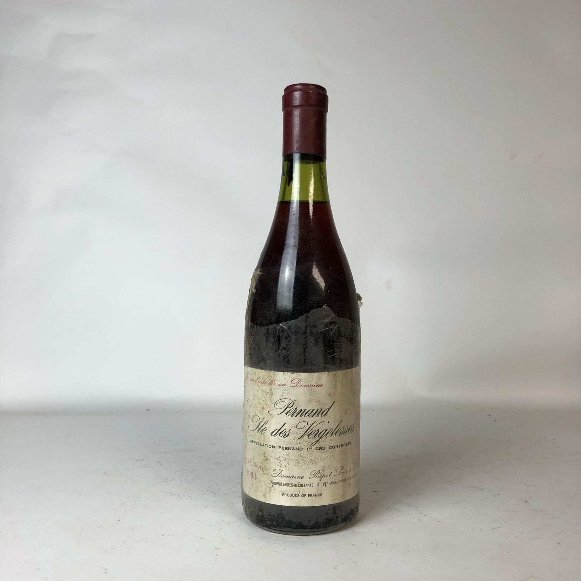 Null 1 bottle PERNAND-VERGELESSES 1984 1er cru Ile des Vergelesses Domaine Rapet&hellip;