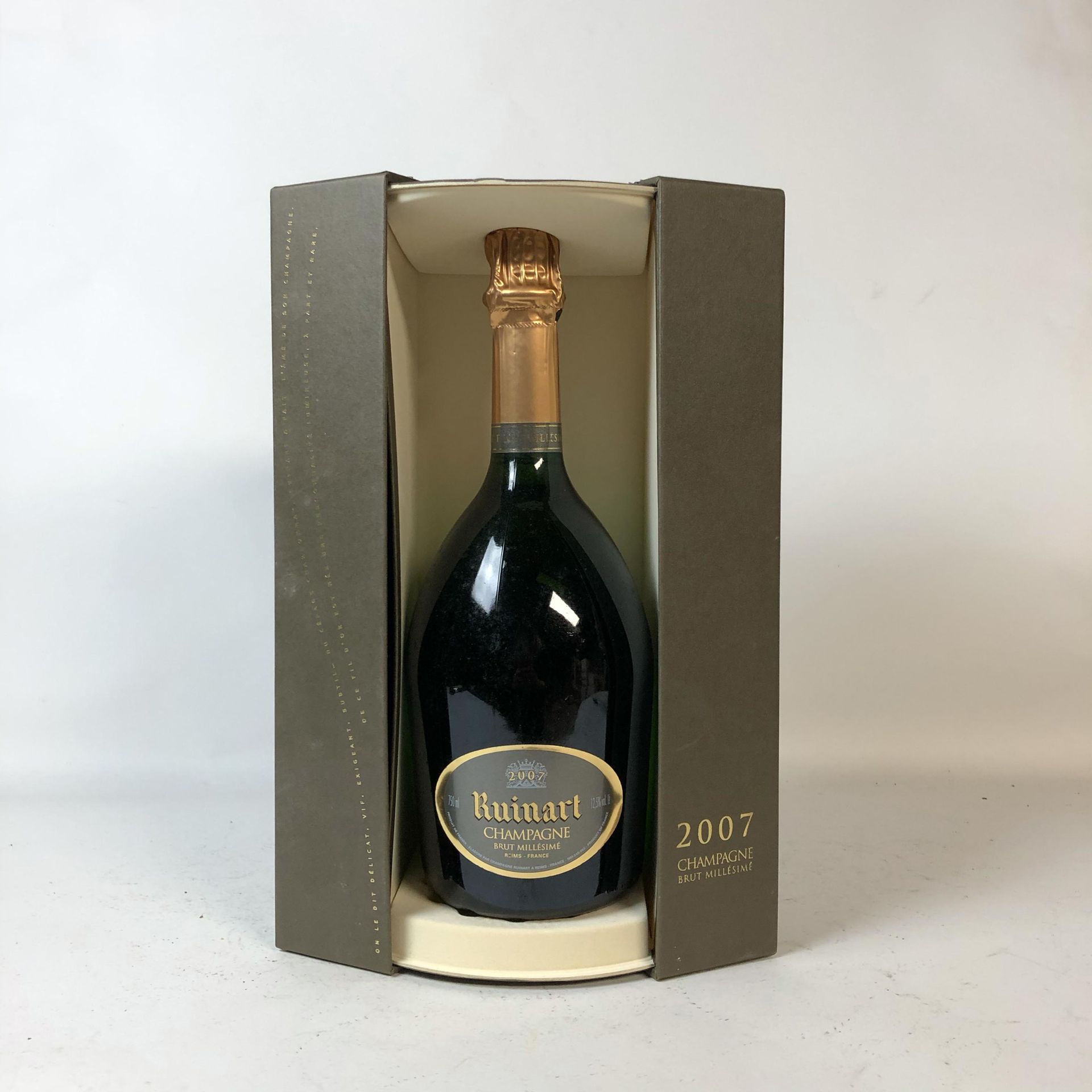 Null 1 botella CHAMPAGNE RUINART 2007 Brut (cajas individuales originales)