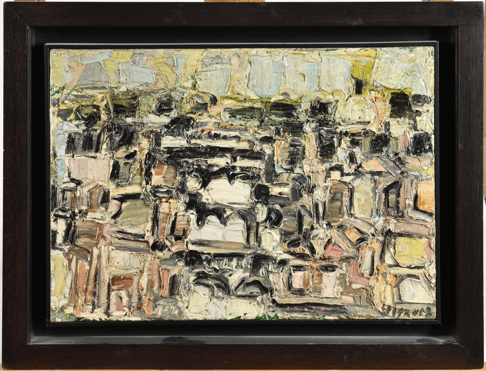 Null ANDRE COTTAVOZ (1922-2012) 佛罗伦萨，1959 布面油画 右下方有签名 题目，背面有会签和日期 33 x 46 cm 布面油&hellip;