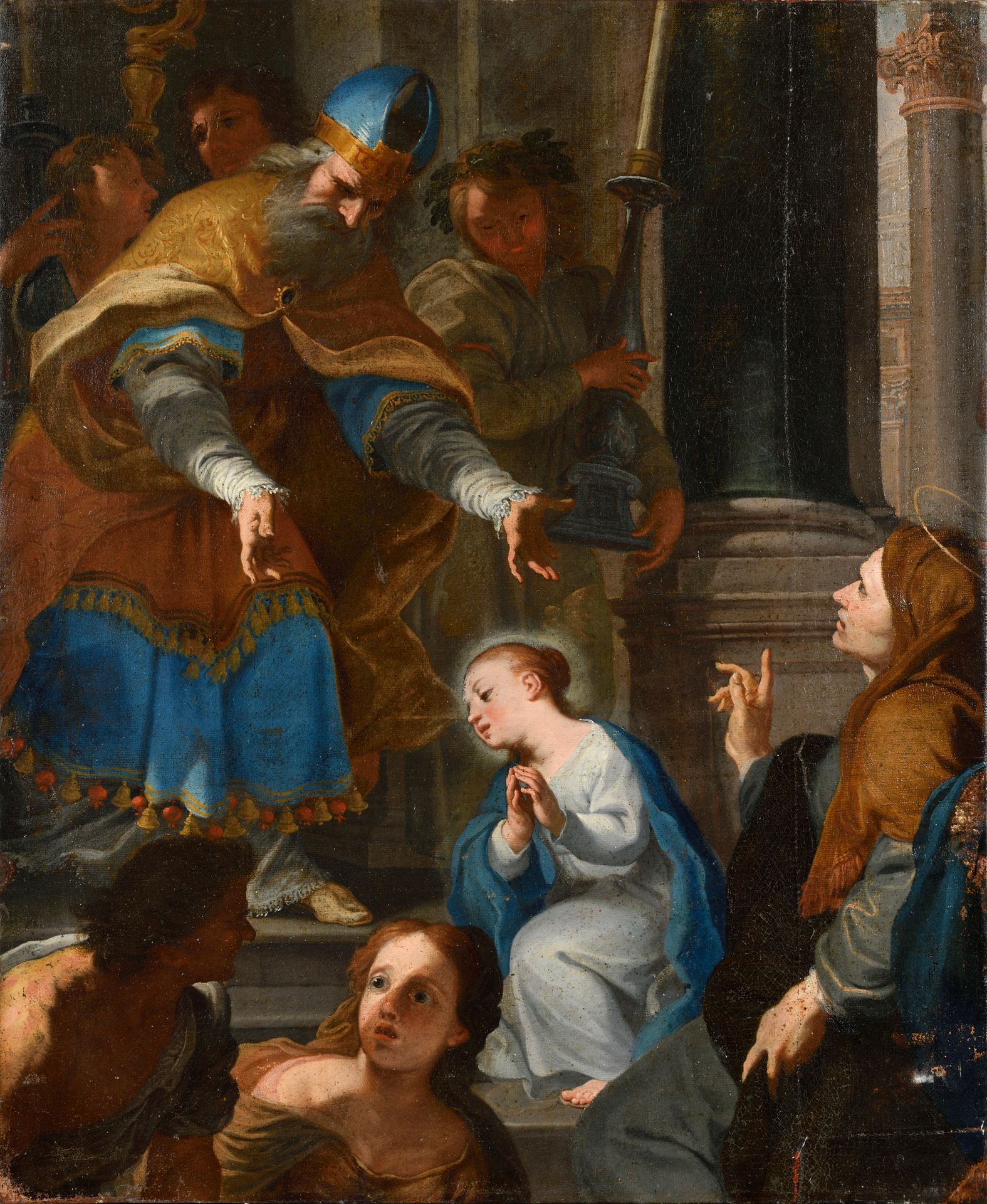 Null Giacinto BOCCANEGRA (1666 - 1746) La présentation de la Vierge au Temple To&hellip;