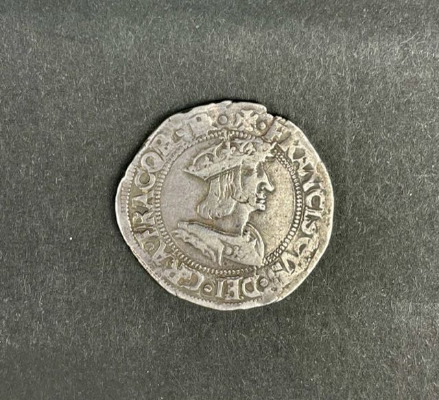 Null CAPETIANS François I (1515-1547). Teston du Dauphiné, 2nd type ND (after 15&hellip;