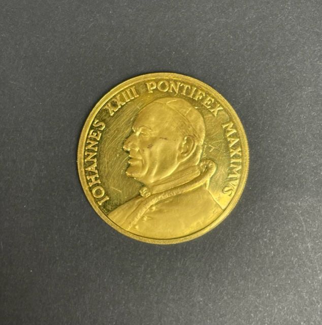 Null VATICANO. Medalla de Oro Juan XXIII (1958-1963). 1958. Muy bonito. Peso : 2&hellip;