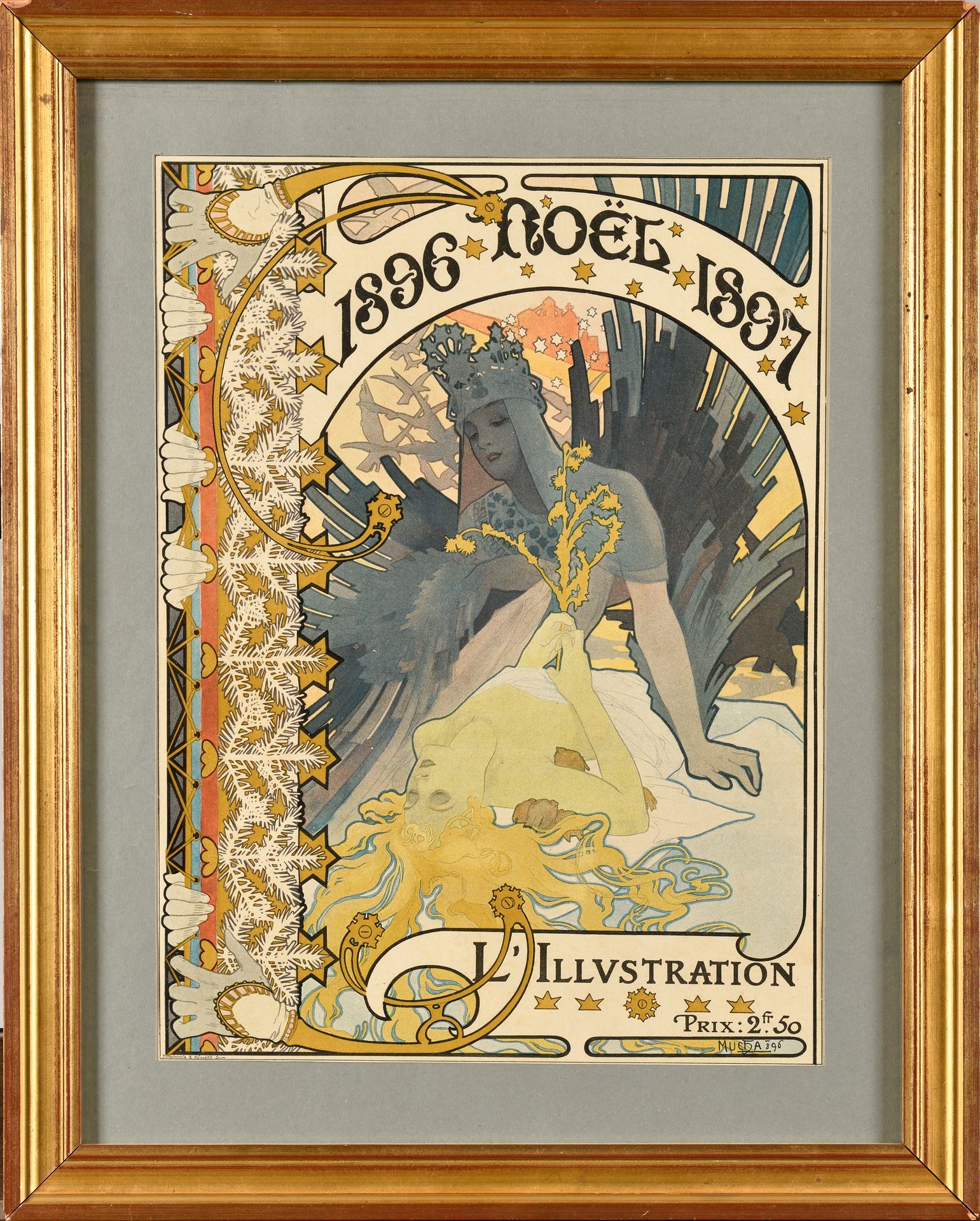 Null ALPHONSE MUCHA (1896-1939), "L'Ill Illustration de Noël 1896-1897 "的封面之后 38&hellip;