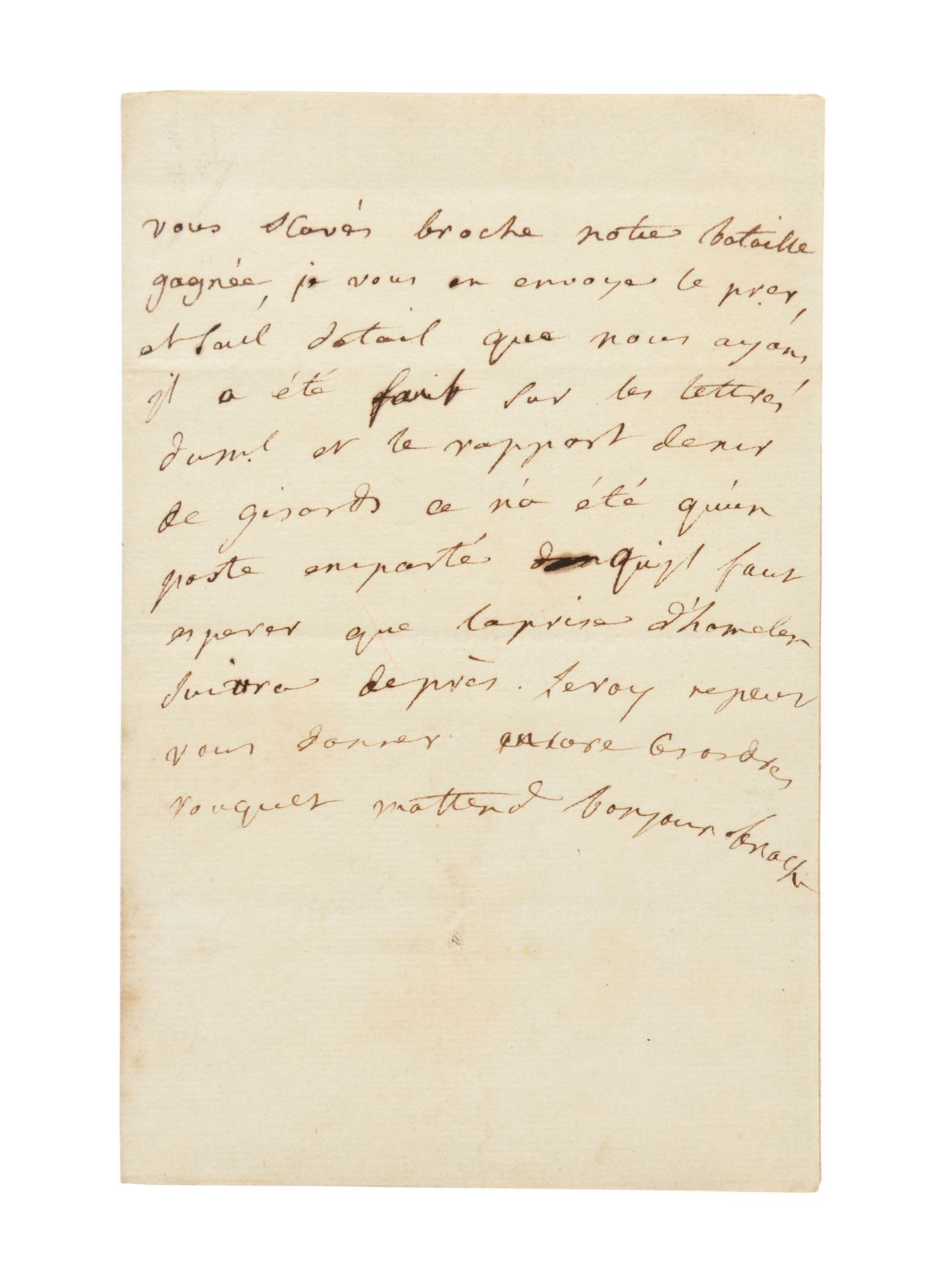 Null POMPADOUR (Jeanne-Antoinette Poisson, Marquesa de). Carta autógrafa [AL DUC&hellip;