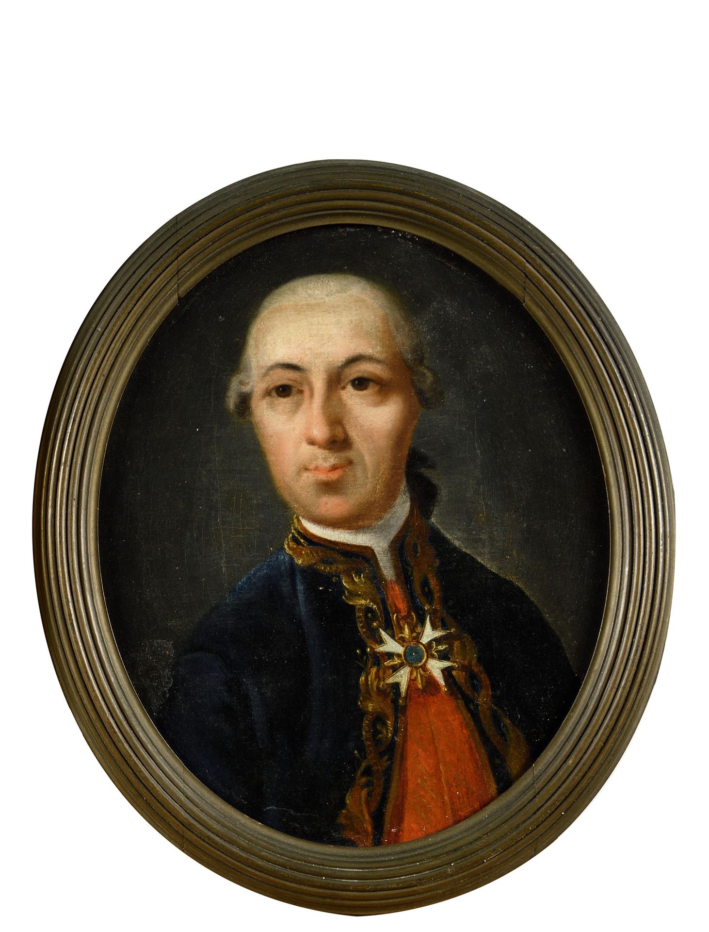 Null 
École française du XVIIIe siècle.

Portrait d’un officier supérieur portan&hellip;