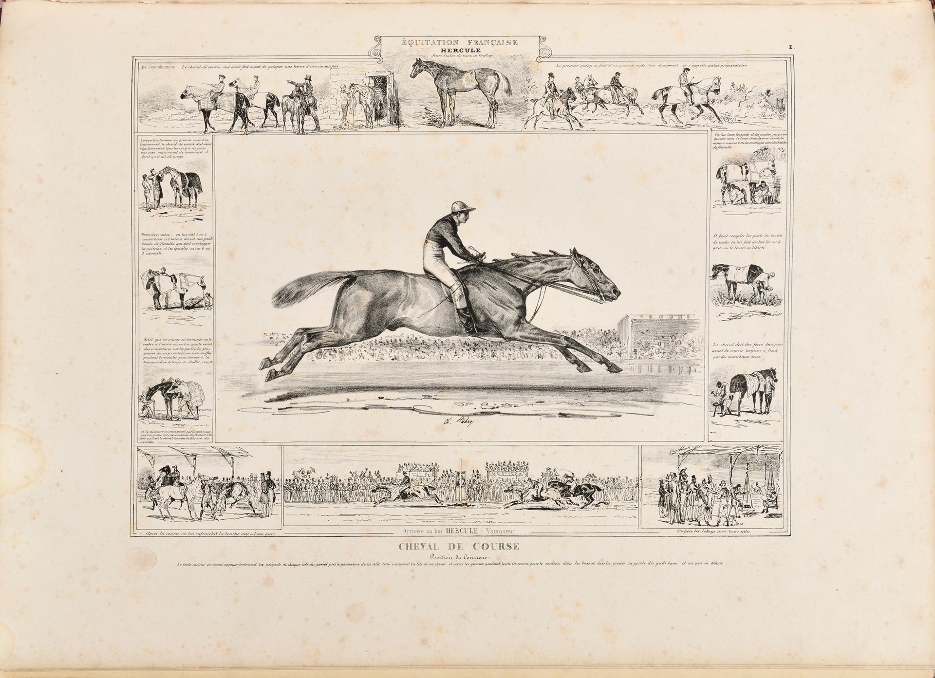 Null AUBRY (Charles). Histoire pittoresque de l'équitation ancienne et moderne. &hellip;