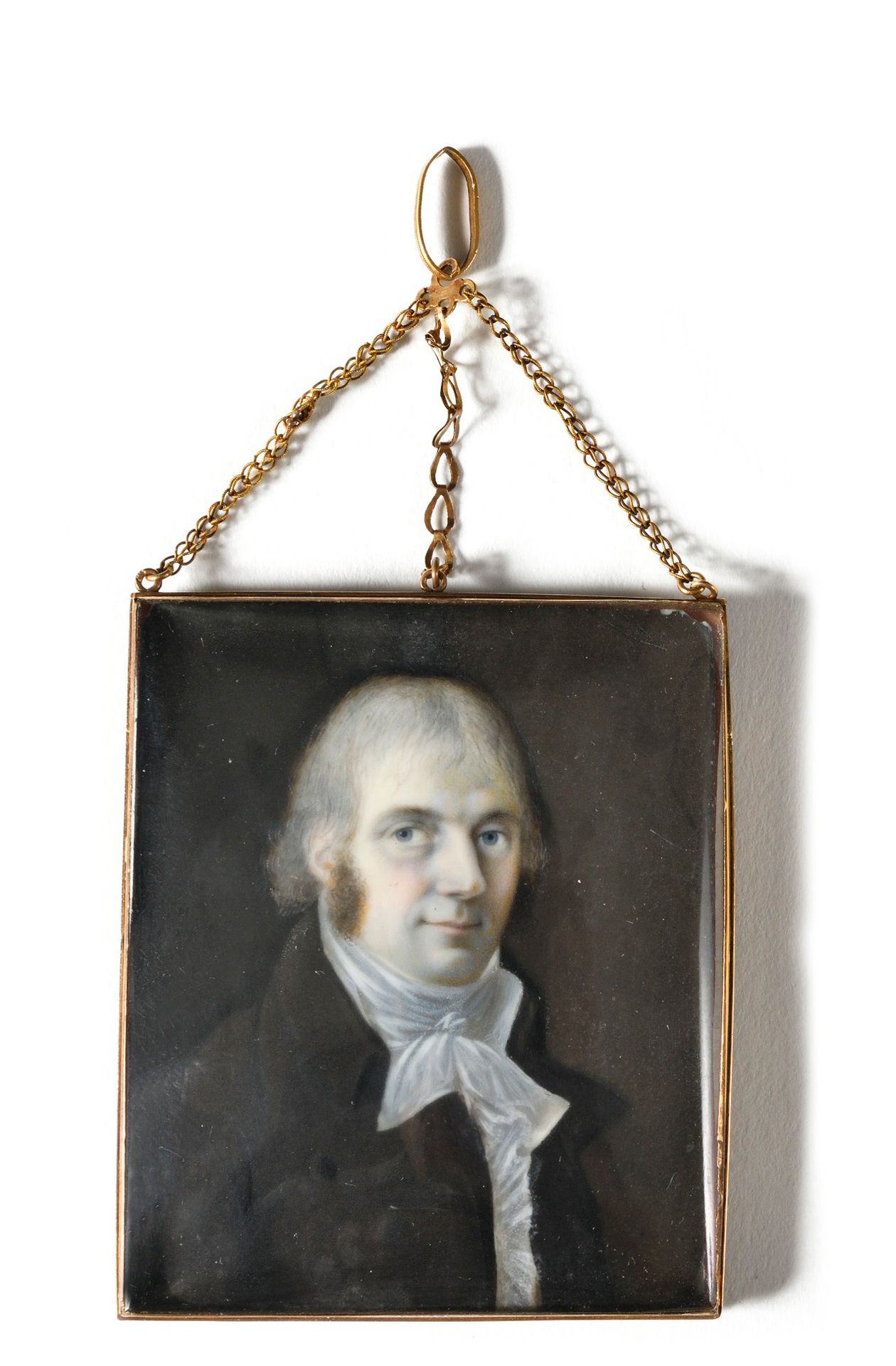 Null Escuela francesa de finales del siglo XVIII. Retrato de un hombre con levit&hellip;