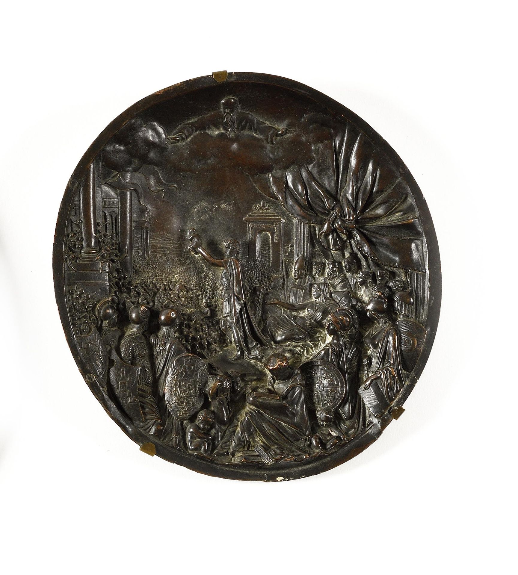 Null "Alegoría del Nacimiento del Príncipe Imperial", medallón galvanoplástico, &hellip;