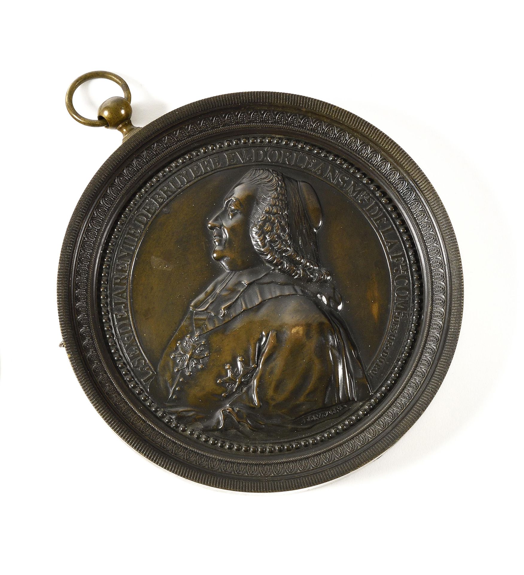 Null Two medallions: -Louis-Sextius Jarente de La Bruyère in bust" Medallion aft&hellip;