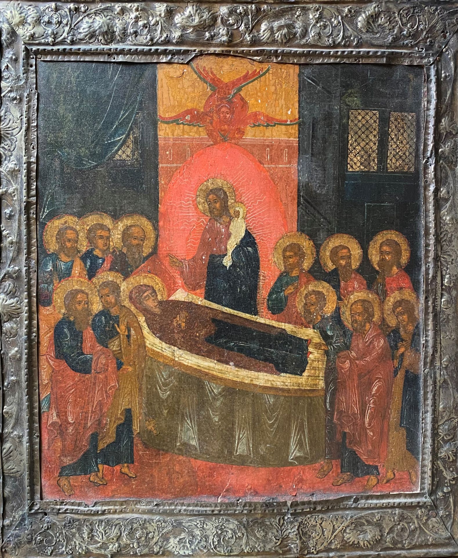 Null ICON " Dormition of the Virgin " (in French)

Russia, 19th century

Tempera&hellip;