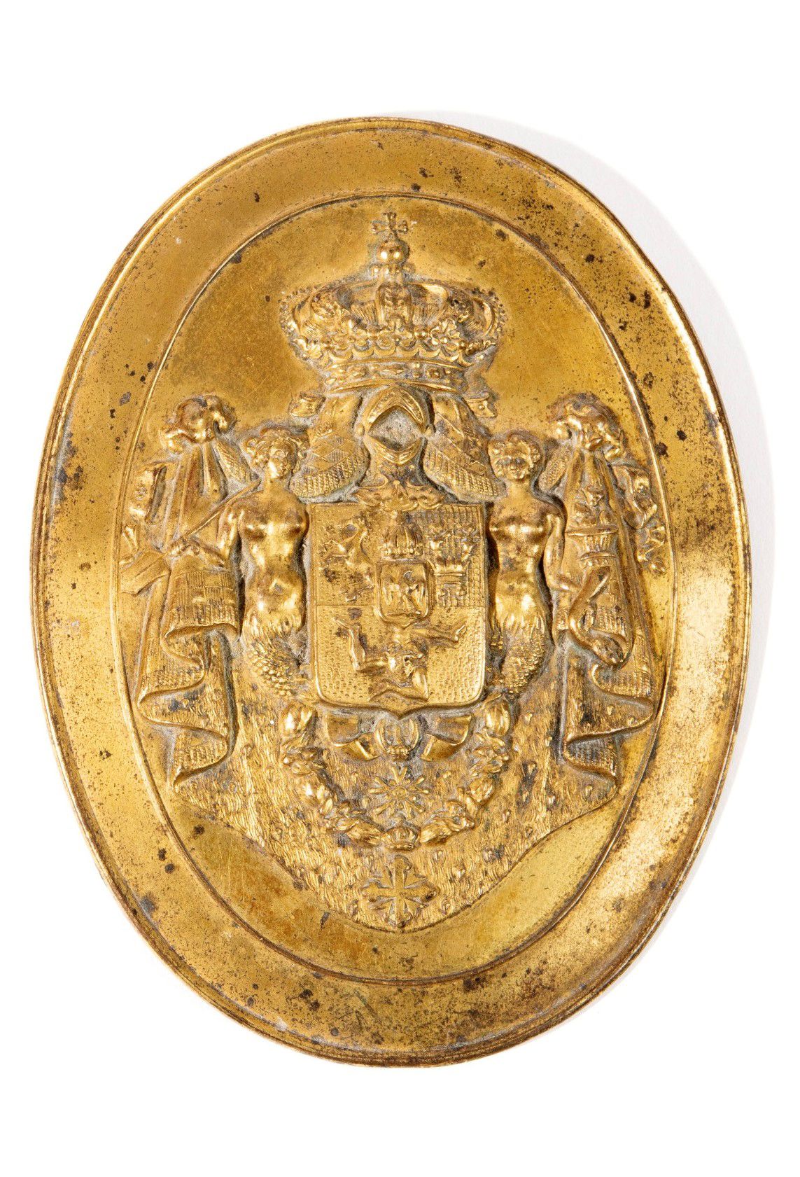 Null PLATE OF LIVERY OR GUARD OF PROPERTY TO THE ARMS OF LUCIEN MURAT (1803-1878&hellip;
