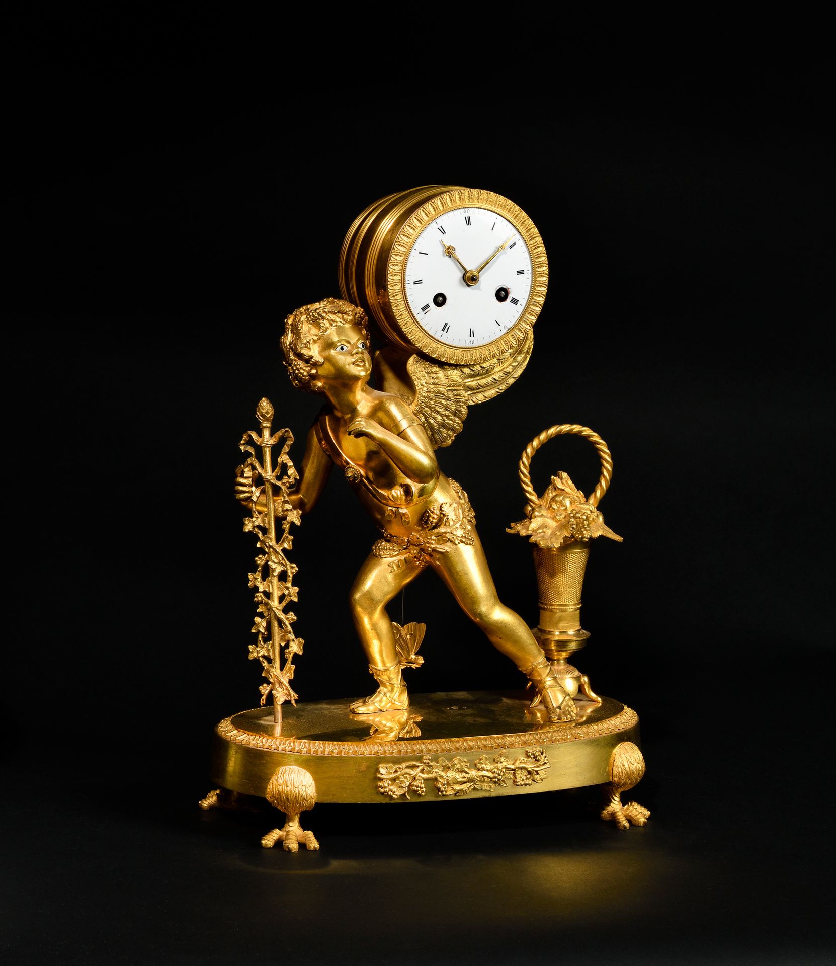 Null CLOCK OF BACCHUS, 

model with the magic lantern of 

DEVERBERIE. 19th cent&hellip;