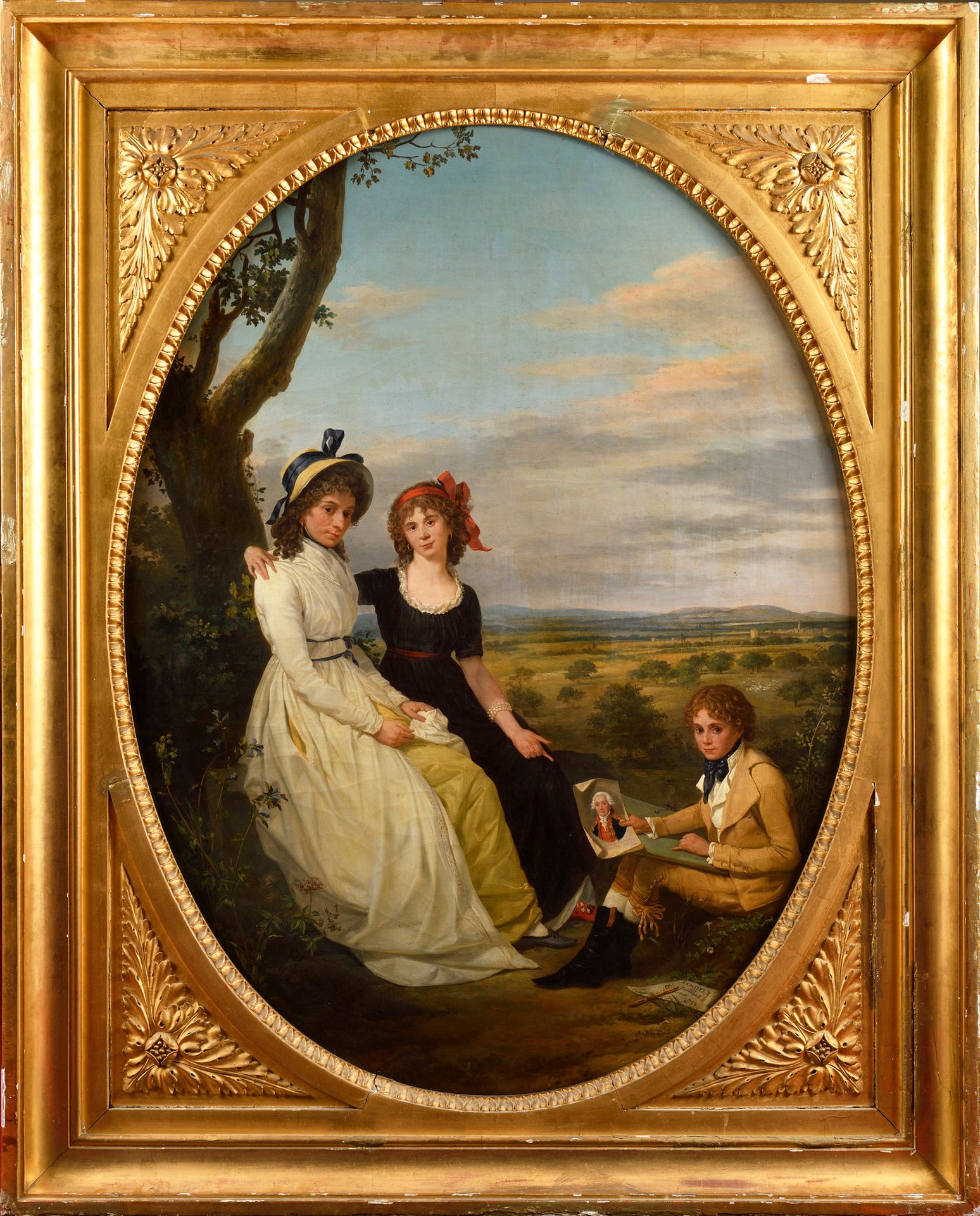 Null 埃蒂安-德-拉瓦勒-普桑（Rouen 1735 - Paris 1802)

"Eeremans de Beaufort家族的画像

帆布上有椭圆形视&hellip;