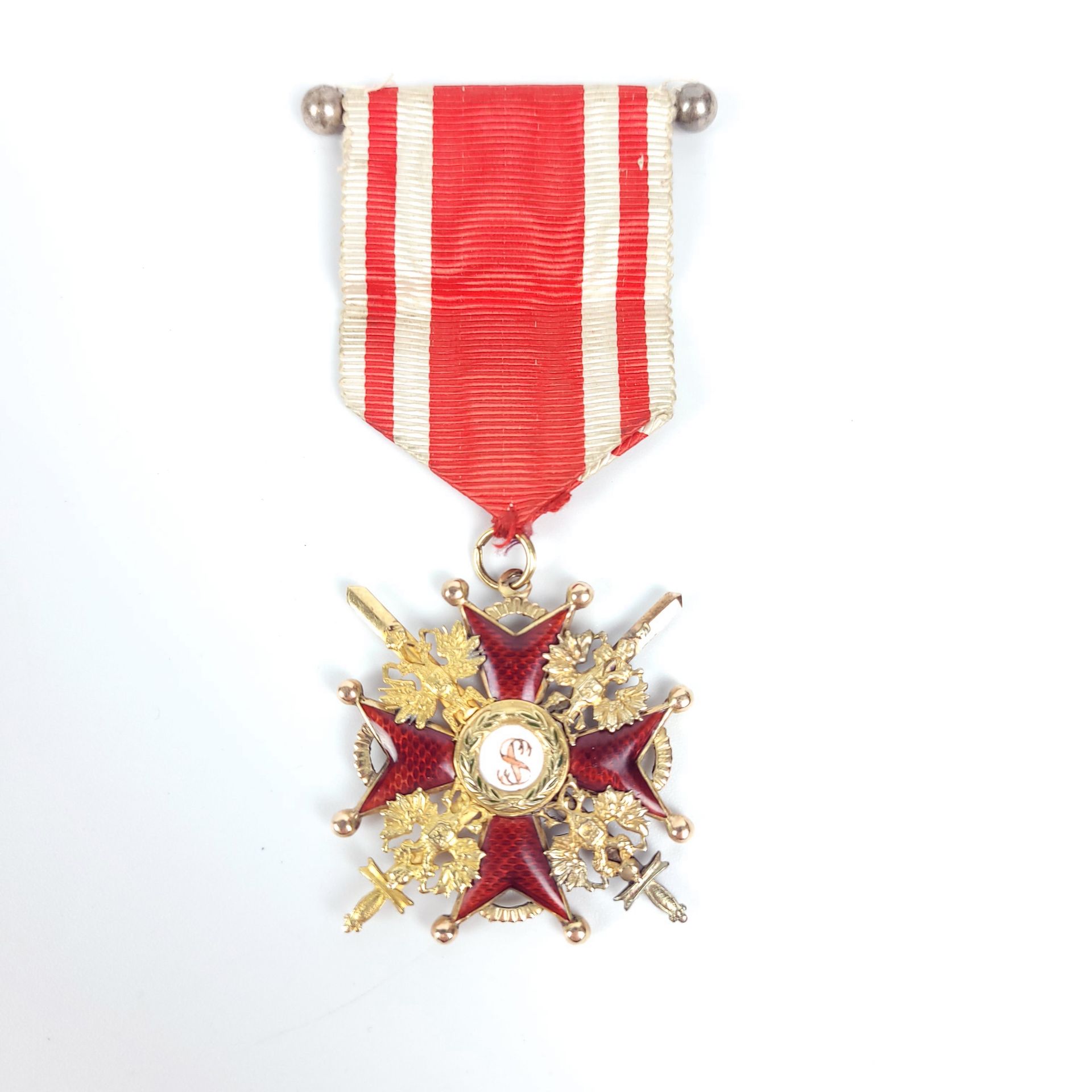 Null ORDRE DE SAINT STANISLAS 

Croix de 3e classe à titre militaire. 

Poinçon &hellip;