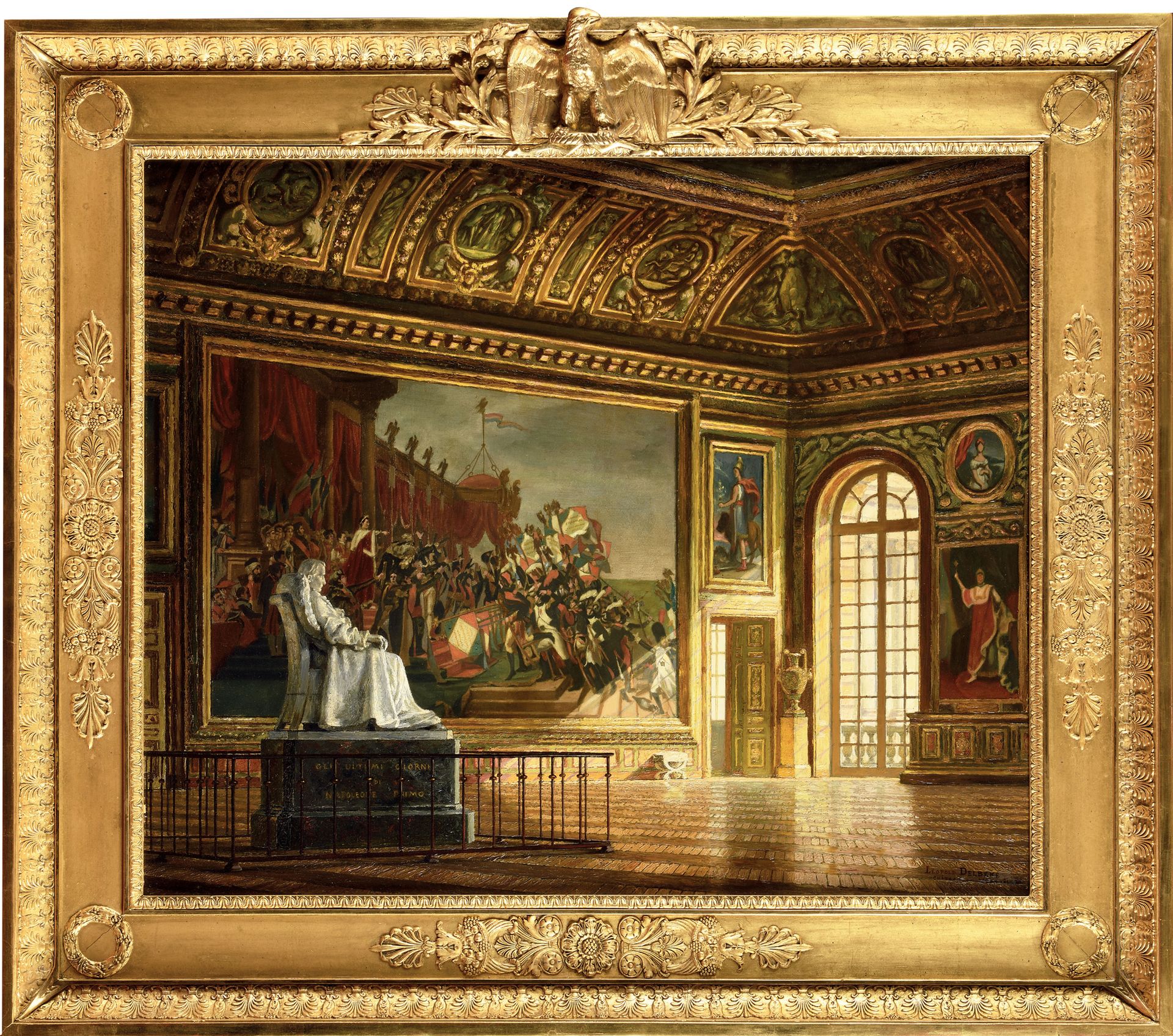 Null 利奥波德-德尔伯克（1866 - 1939）。

"凡尔赛宫被称为 "儿童仪式 "的房间景观"。

布面油画，已签名并位于右下方。

61 x 73厘&hellip;