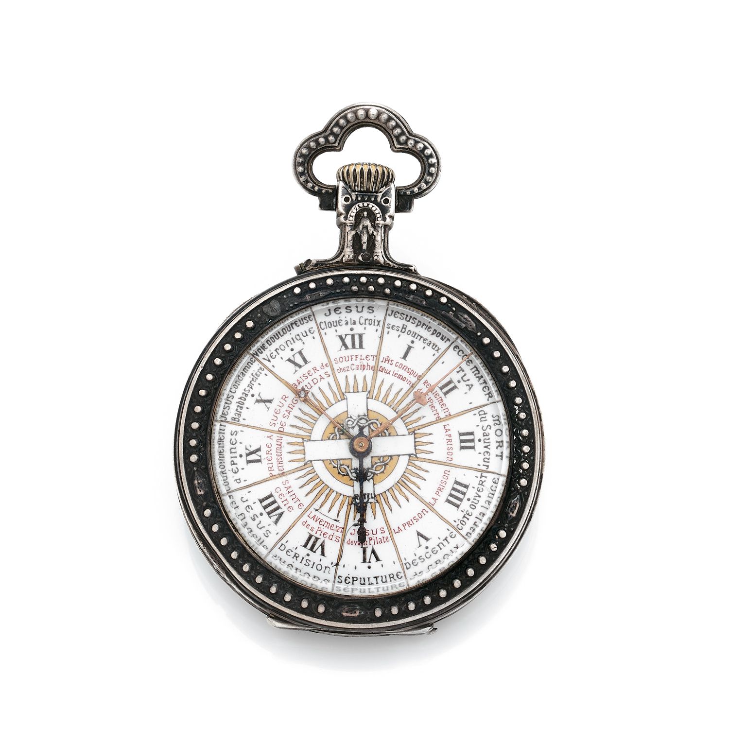 Null RATEL
Ecclesiastic.
About: 1900.
Rare ecclesiastical pocket watch. Enamel d&hellip;