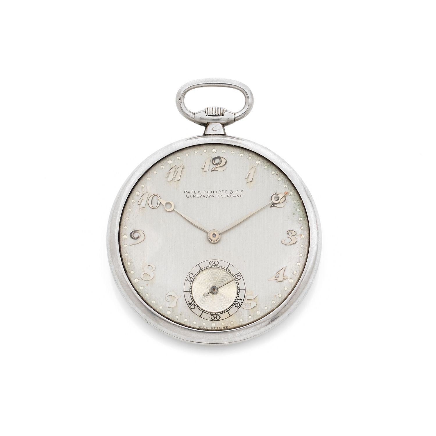 Null PATEK PHILIPPE
Extra flat gusset. 
Circa 1930. 
Pocket watch in 950/1000 pl&hellip;