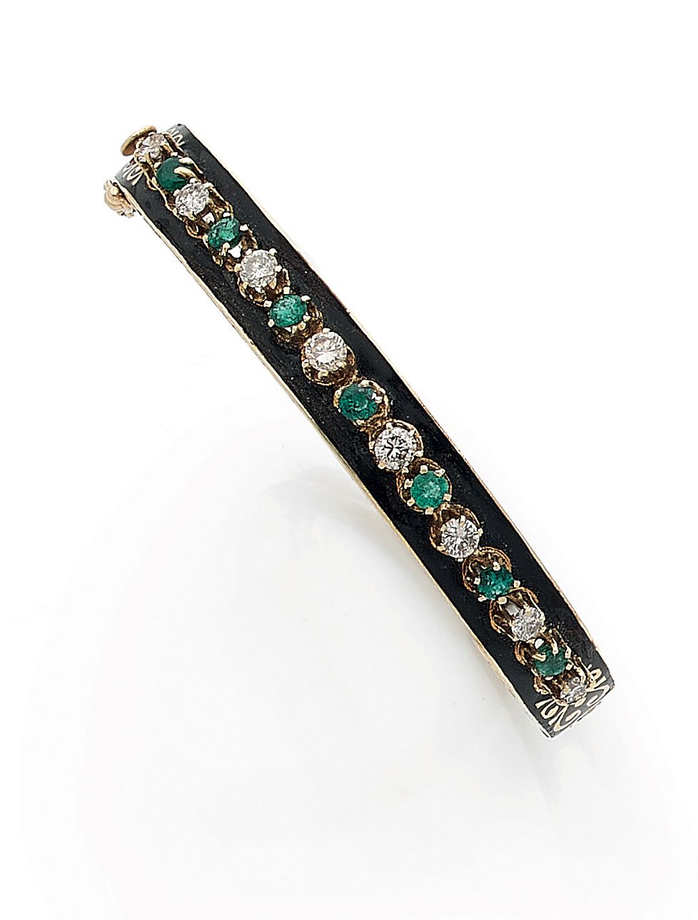 Null BRACELET 

decorated with a line of brilliant-cut diamonds alternating with&hellip;