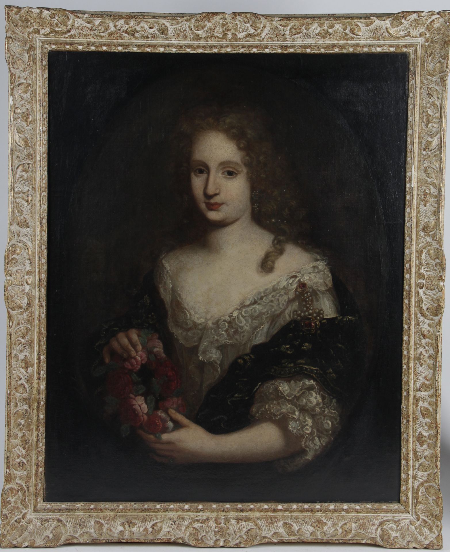 Null ÉCOLE ROMAINE DU XVIIe SIÈCLE,

Suiveur de Maratta, portrait de femme en bu&hellip;