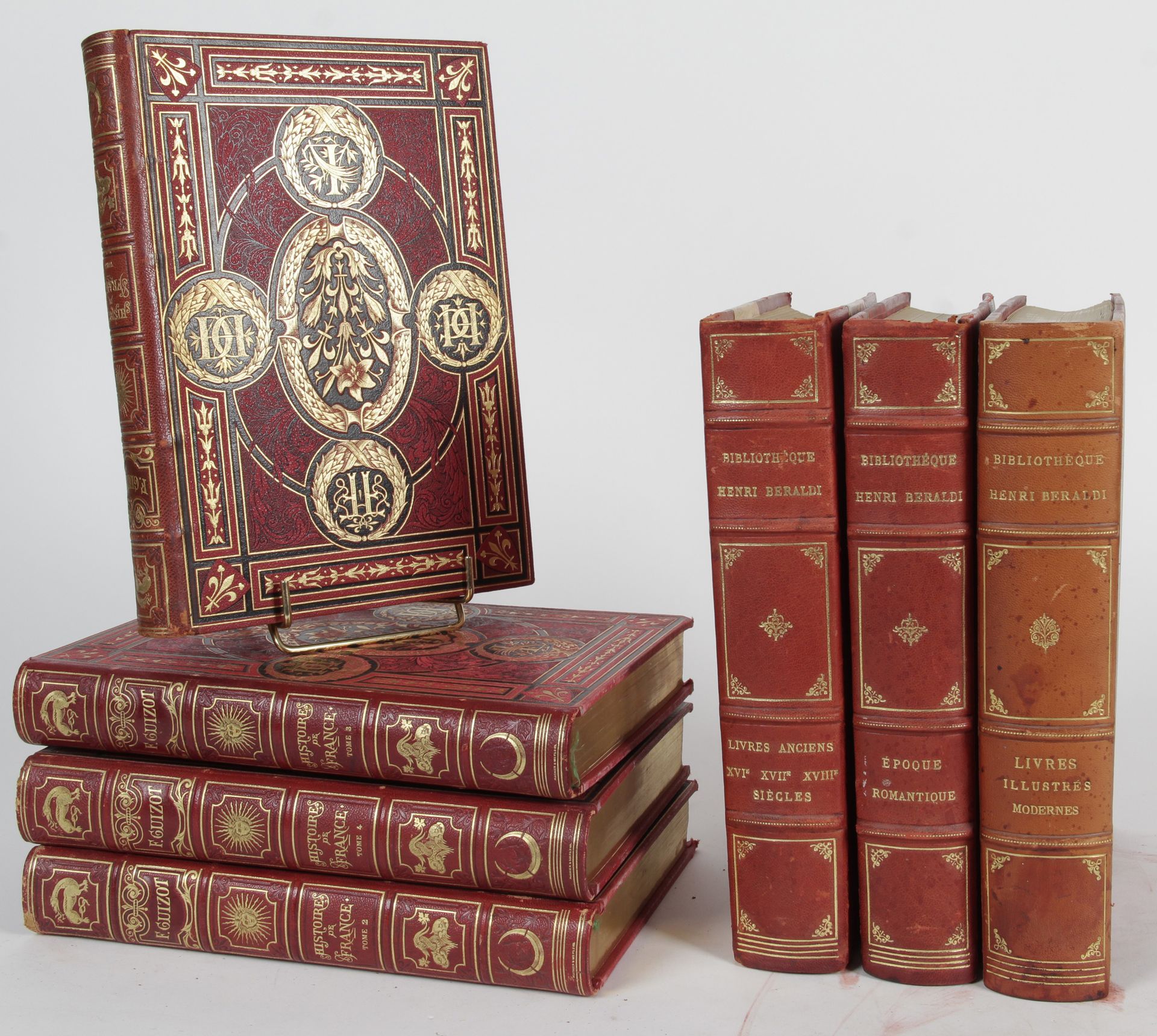 Null Important lot de livres ancien XVIIIe et XIXe siècles. 

Bibliothèque Henri&hellip;