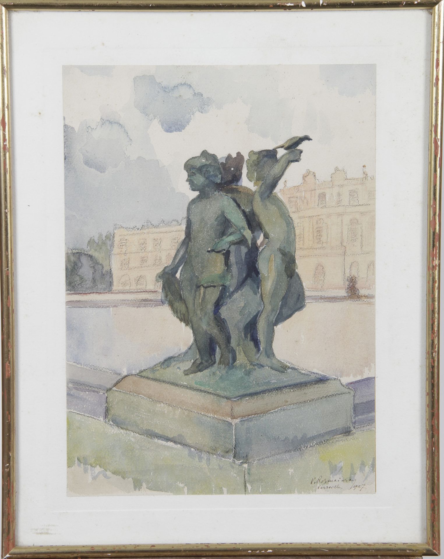 Null Vladimir ROZMAINSKY 1885-1943

Vue du parc de Versailles.

Aquarelle, signé&hellip;